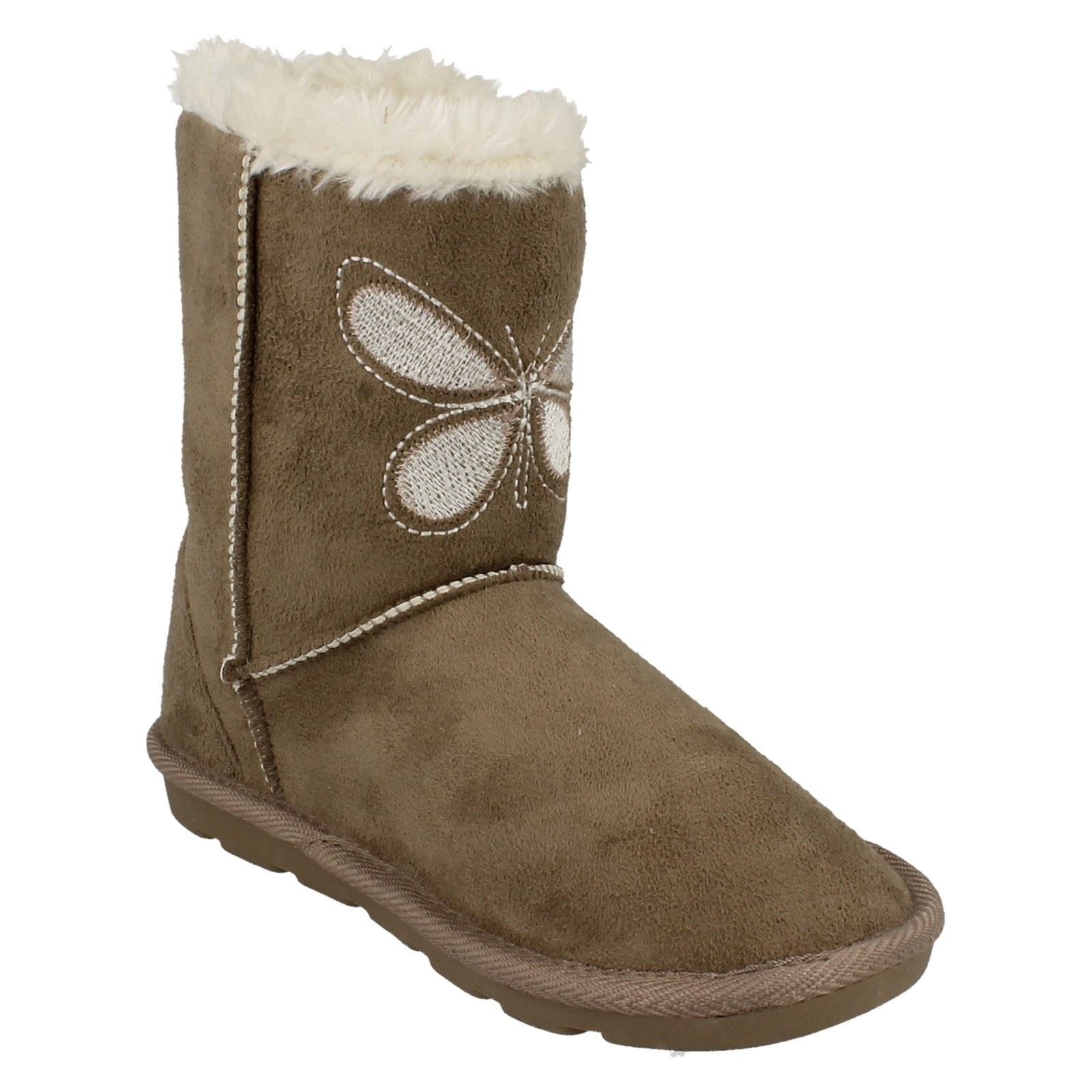 Girls Spot On Faux Fur Lined Short Boots - Picture 16 of 19