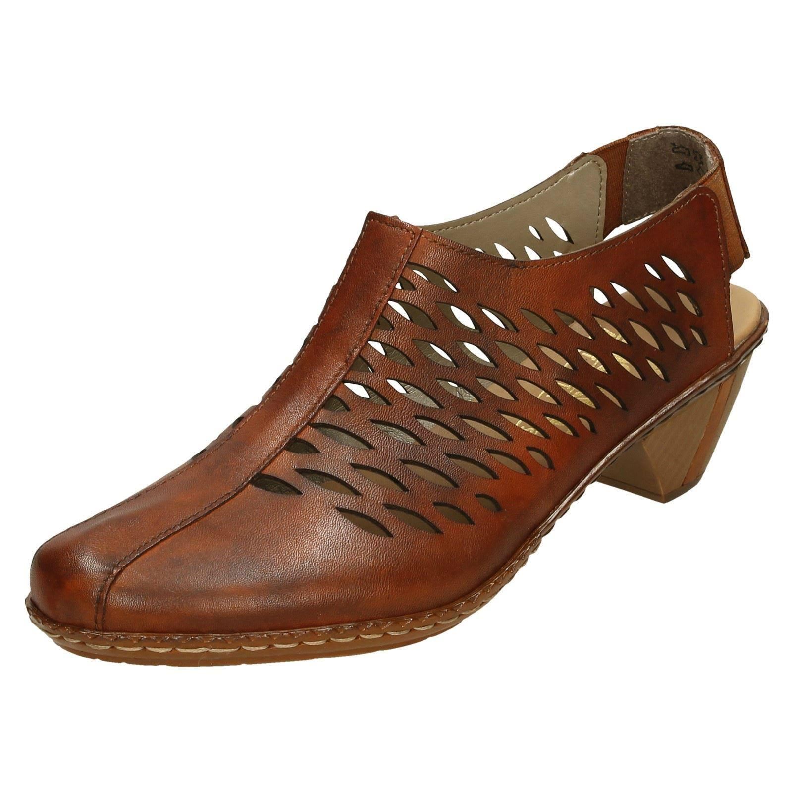Ladies Rieker 46775 Casual Slip On Heeled Shoes | eBay