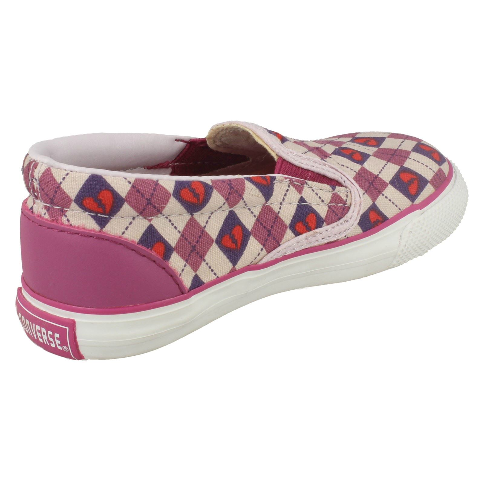 Girls Converse Slip On Shoes 'Inft Skid Grip Ev' - Picture 5 of 10