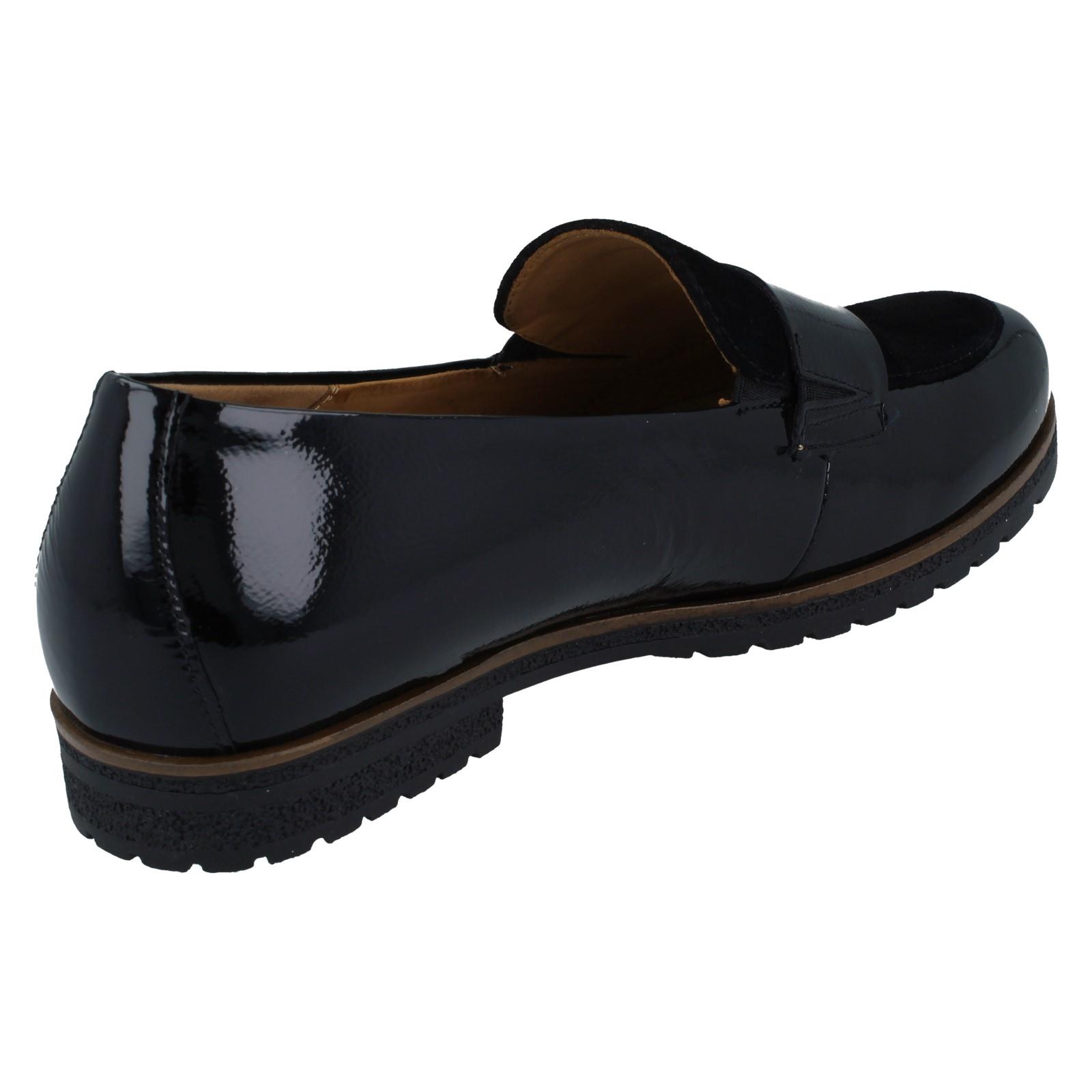Femmes Gabor à Enfiler Mocassins Cuir Avec Petit Environ 1.5 CM Bloc Talon : - Foto 6 di 10