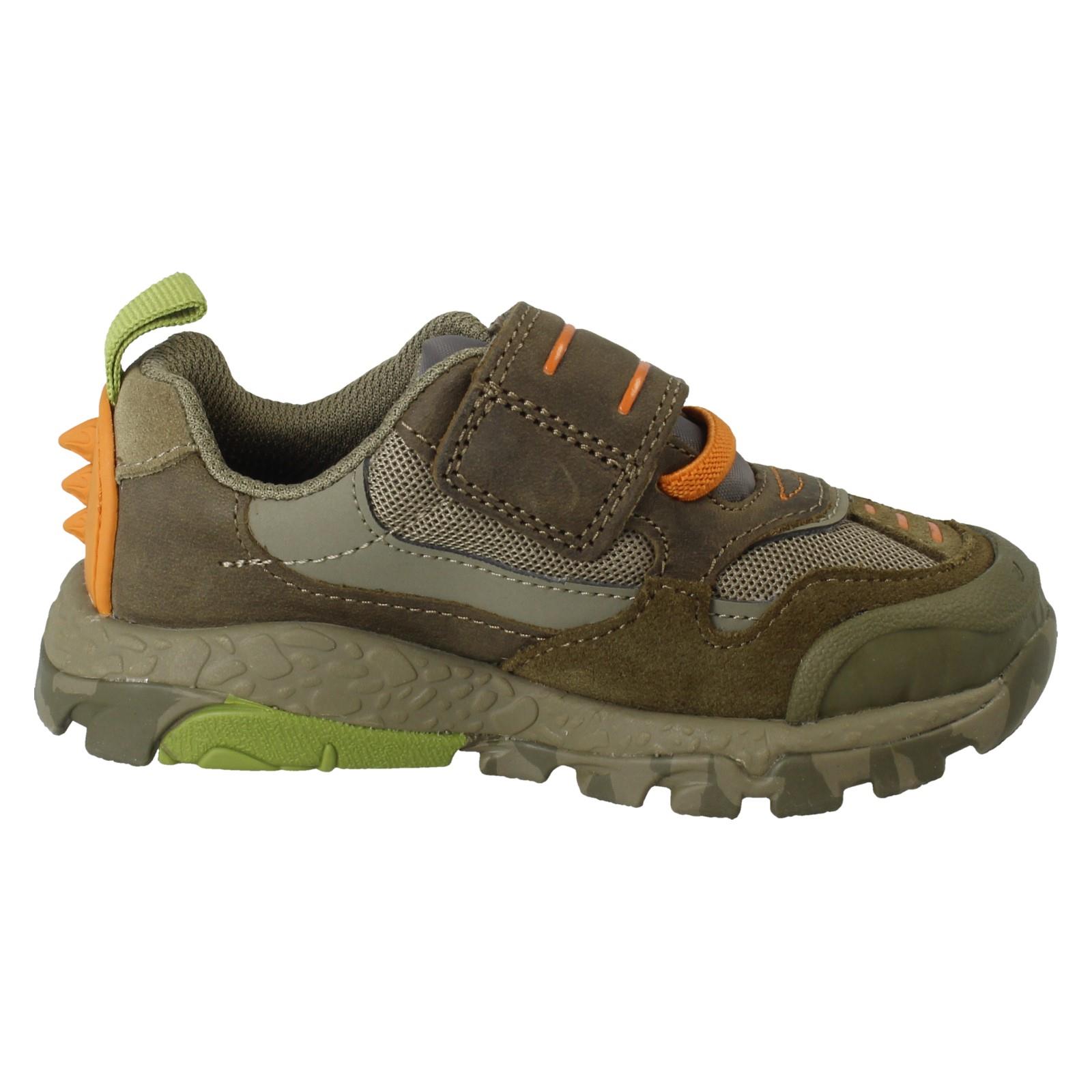 Boys Clarks Dino Design Trainers Steggy2 See K - Picture 7 of 10
