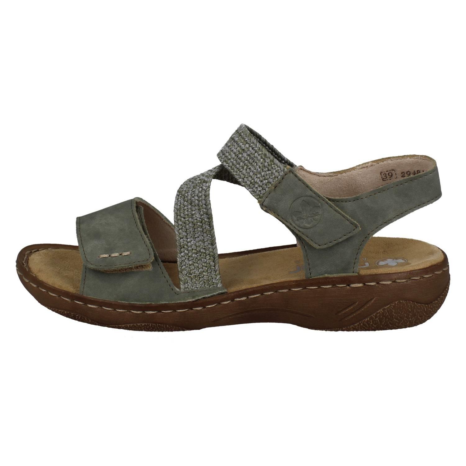Ladies Rieker Antistress Strappy Elasticated Sandals; V2862 - Picture 3 of 10