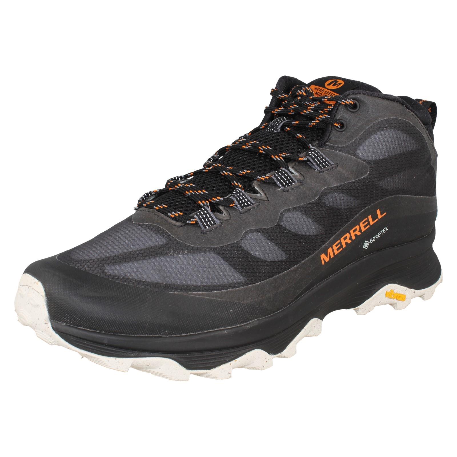 Hombres Impermeables Caminar Senderismo Suela Vibram Botas de Sendero Moab Speed Mid Gore-Tex - Imagen 2 de 10
