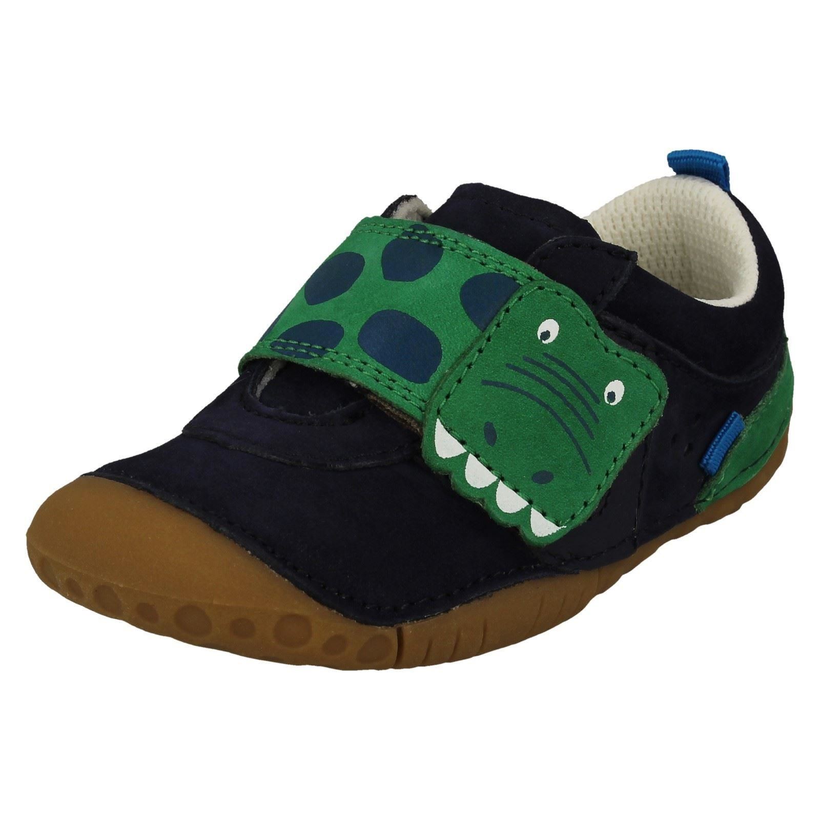 Boys JoJo Maman Bébé Collection By Startrite Dinosaur Detail Shoes 'Little Mate' - Picture 2 of 10