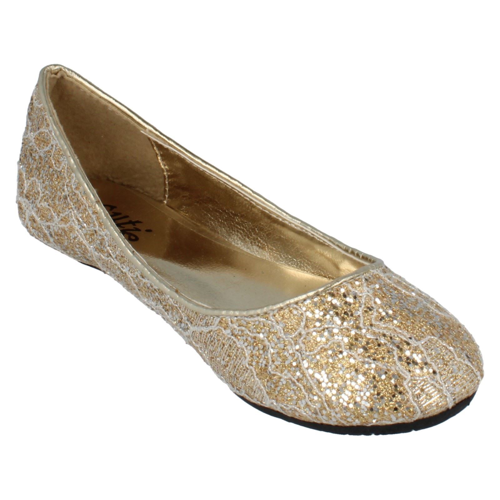 Girls Cutie Glitter Slip On Shoes 'H2R239' - Picture 12 of 19
