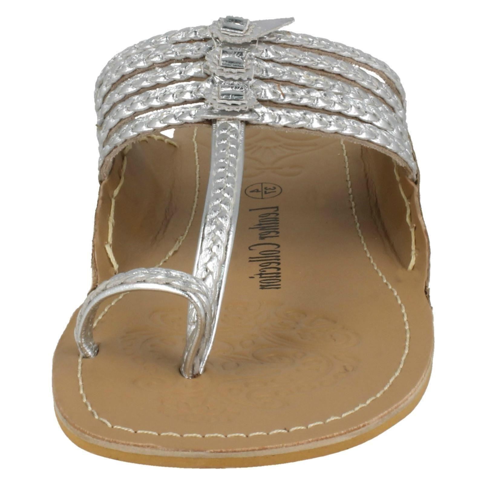 Ladies Leather Collection Flat Toeloop 'Braided Sandals' - Picture 36 of 55