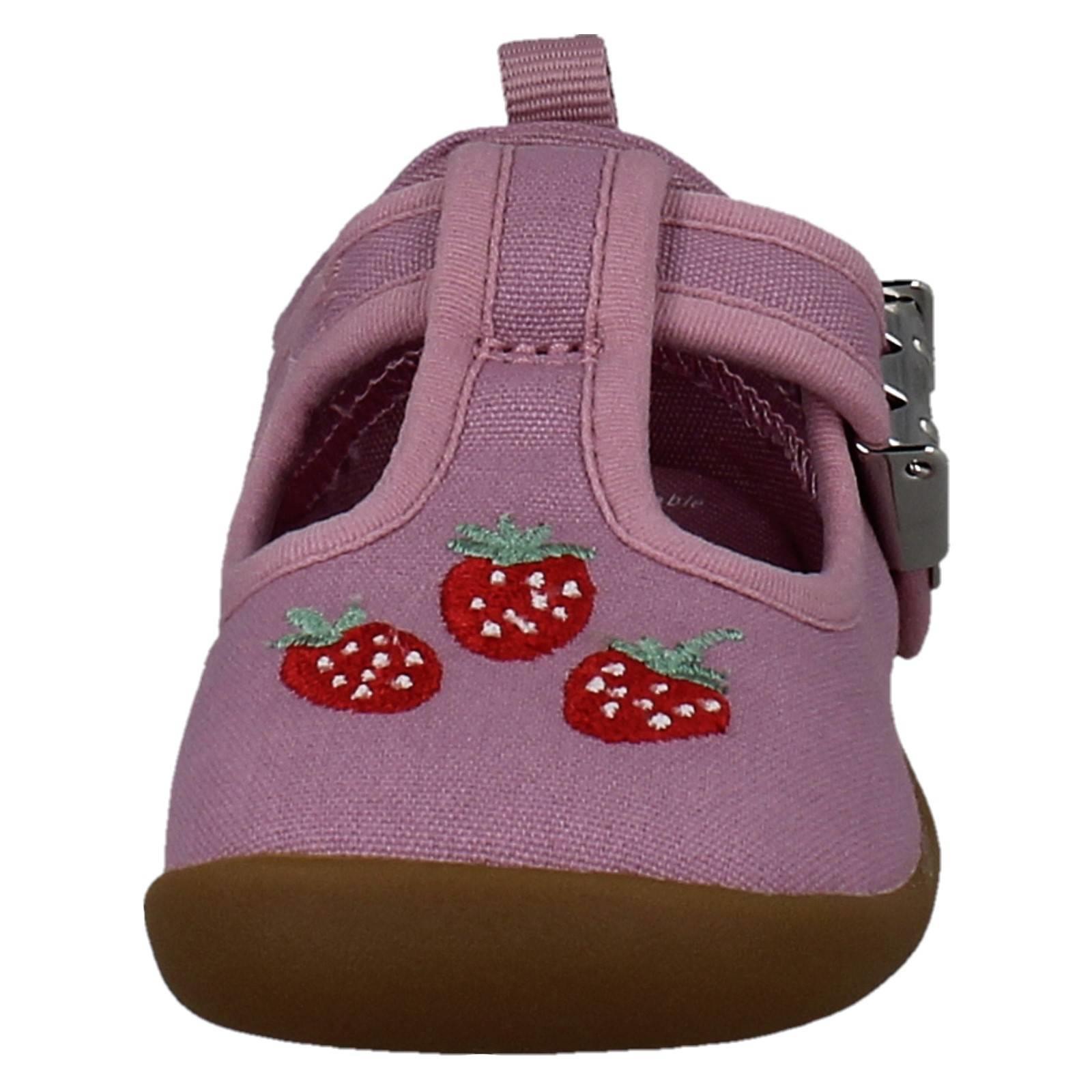 Girls Clarks Canvas Pre Walker Buckle T-Bars Machine Washable, Roamer Grow - Picture 9 of 10