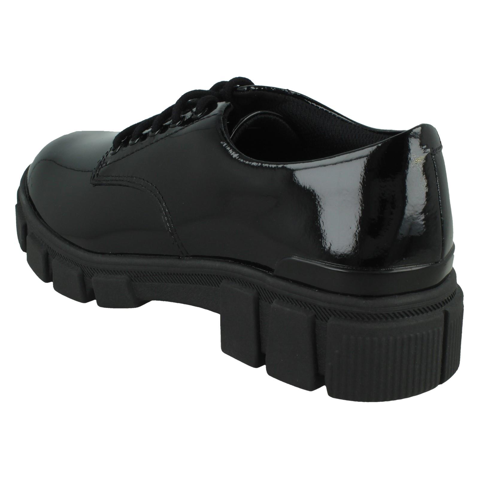 Senior Girls Clarks Leather Chunky Sole School Shoes Evyn Lace Y - Picture 13 of 19