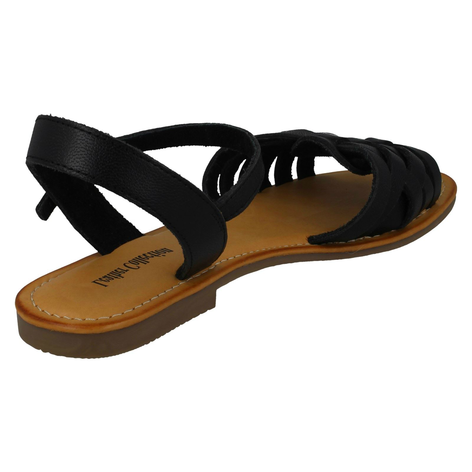 Ladies Leather Collection Casual Strappy Sandals F0R0200 - Picture 6 of 28