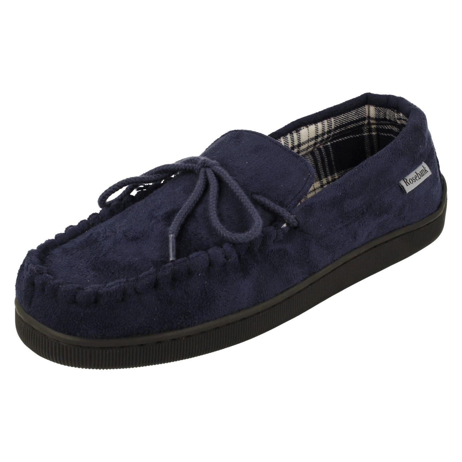 Mens Rosebank Casual Moccasin Slippers Ken-Mocc - Picture 2 of 10