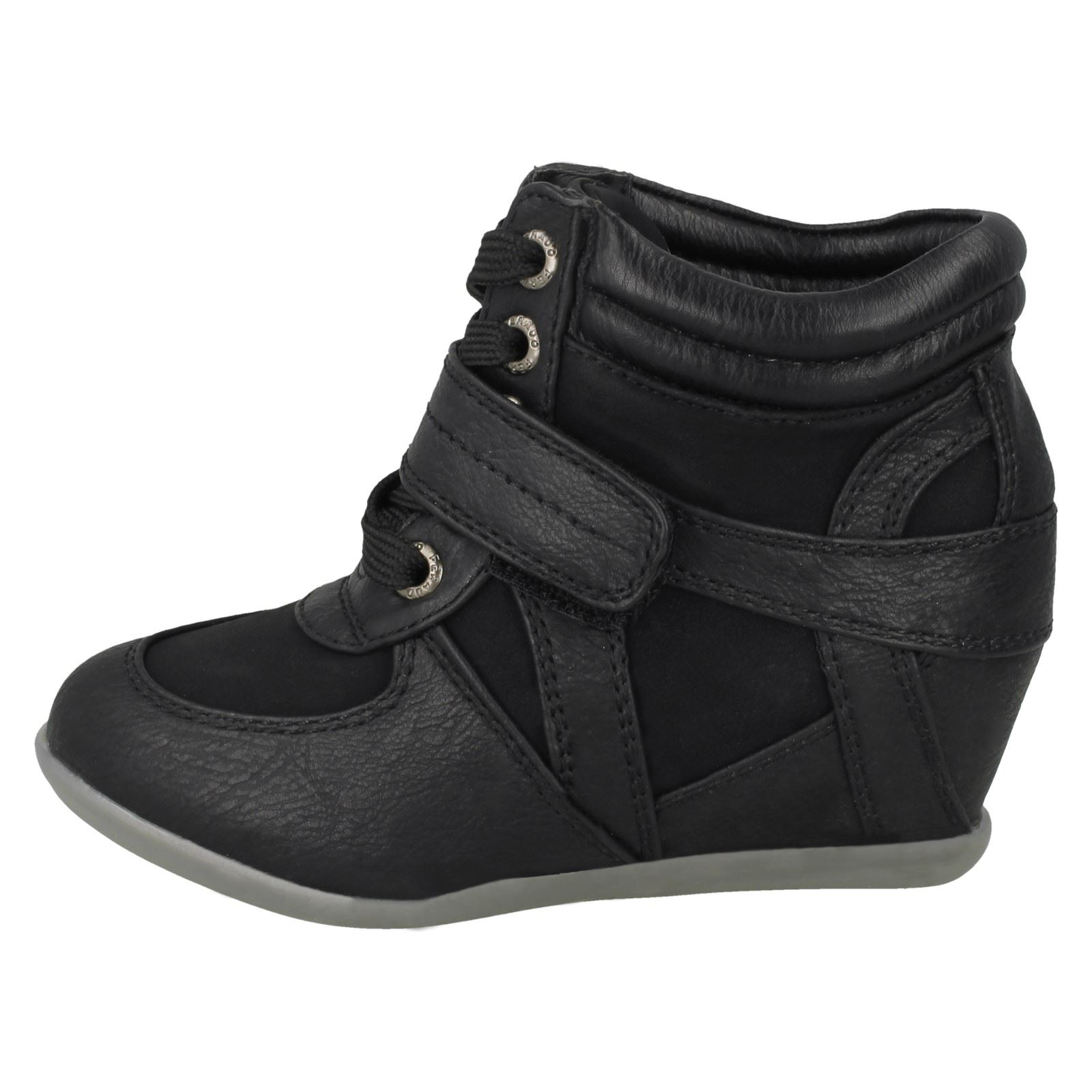 Girls Cutie Mid Wedge Ankle Boots