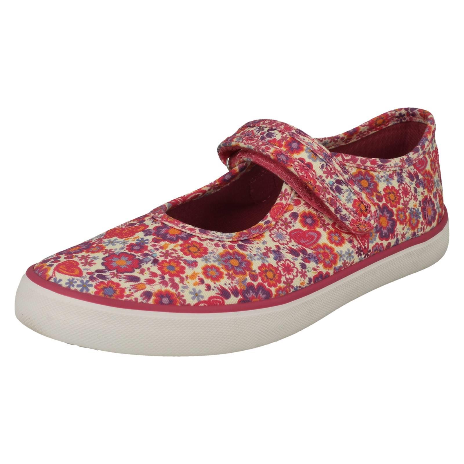 "Zapatos de lona Mary Jane florales detallados florales para niñas ""Busy Lizzy"" - Imagen 11 de 19