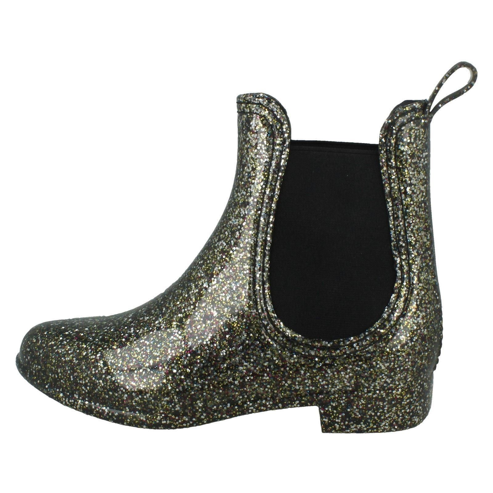 Wellingtons de tobillo con brillo para dama - Imagen 3 de 10