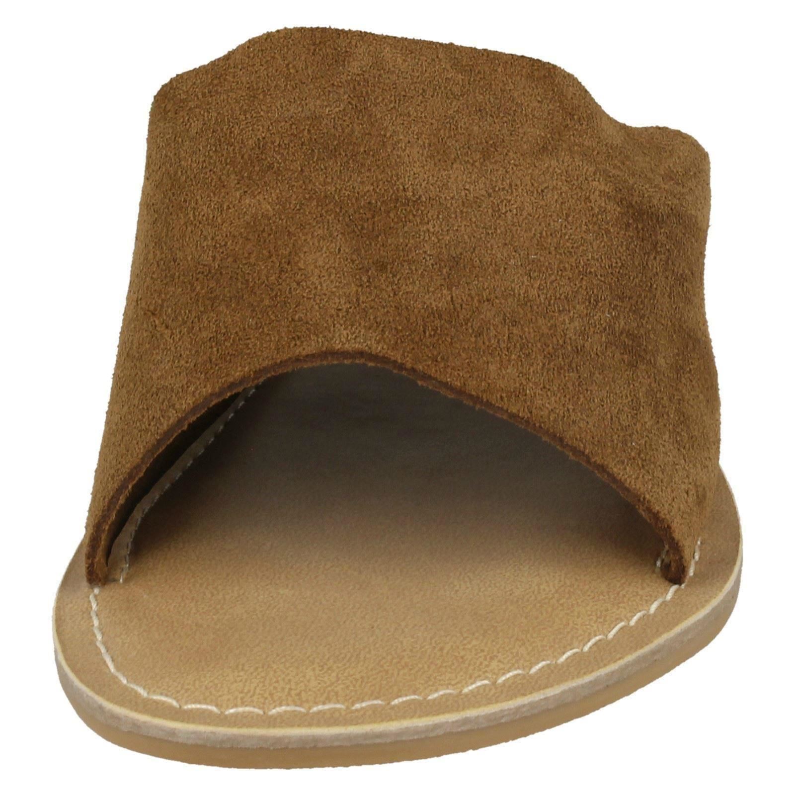 Ladies Leather Collection Suede Mule Sandals - Picture 18 of 55