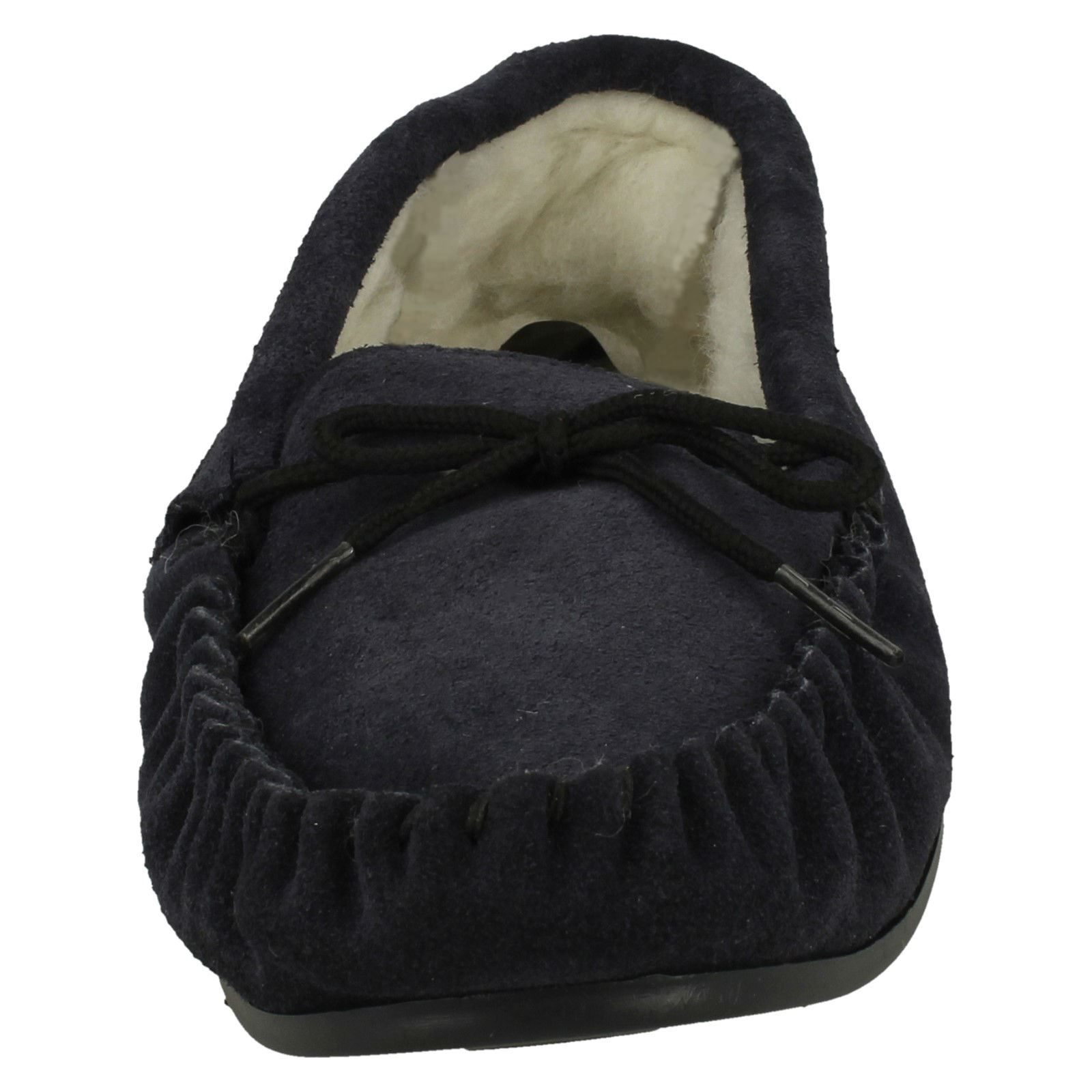Mens Spot On Vamp Moccasin Fleece Lined Slippers 'Mocc' - Picture 19 of 19