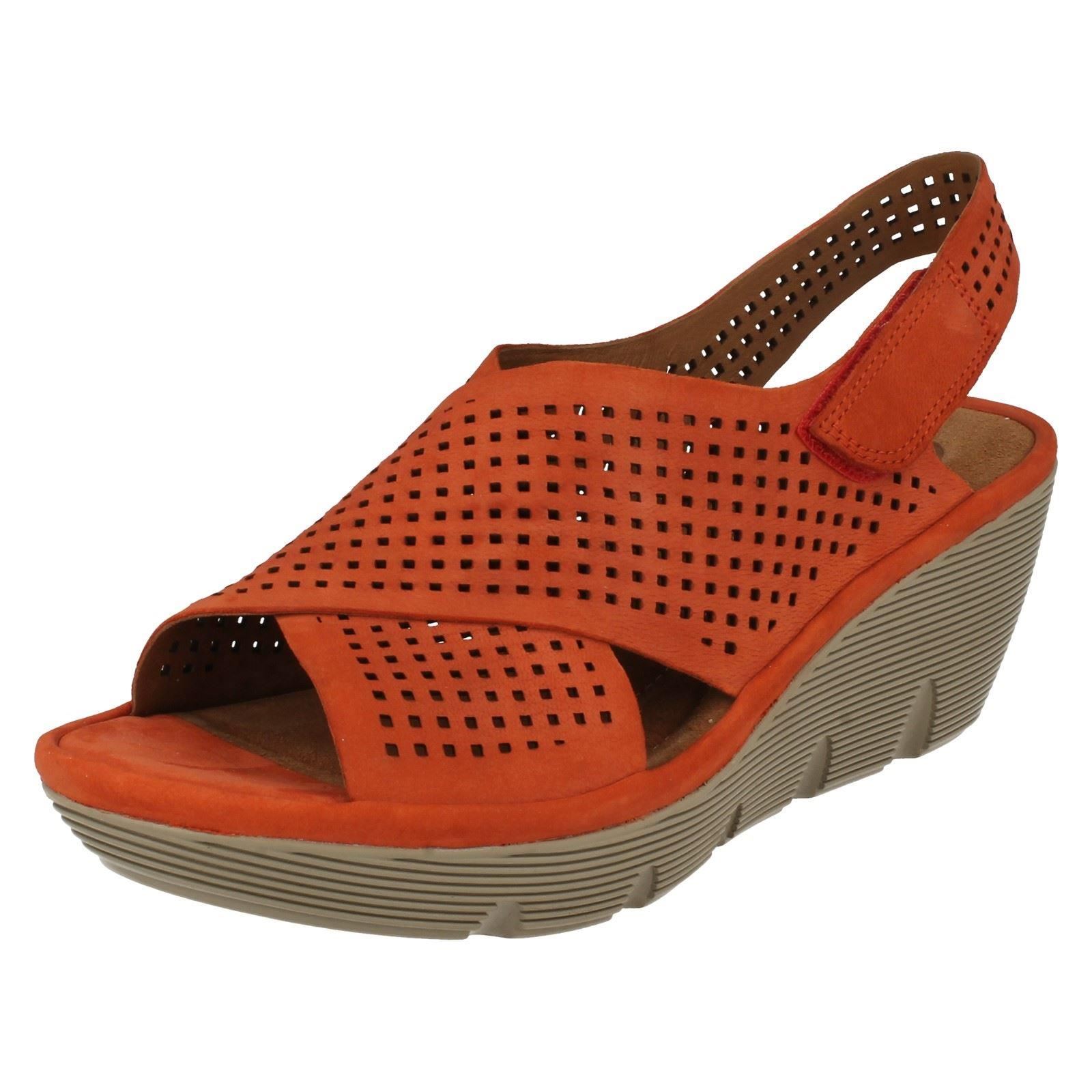 Ladies Clarks Casual Wedge Sandals Clarene Award | eBay