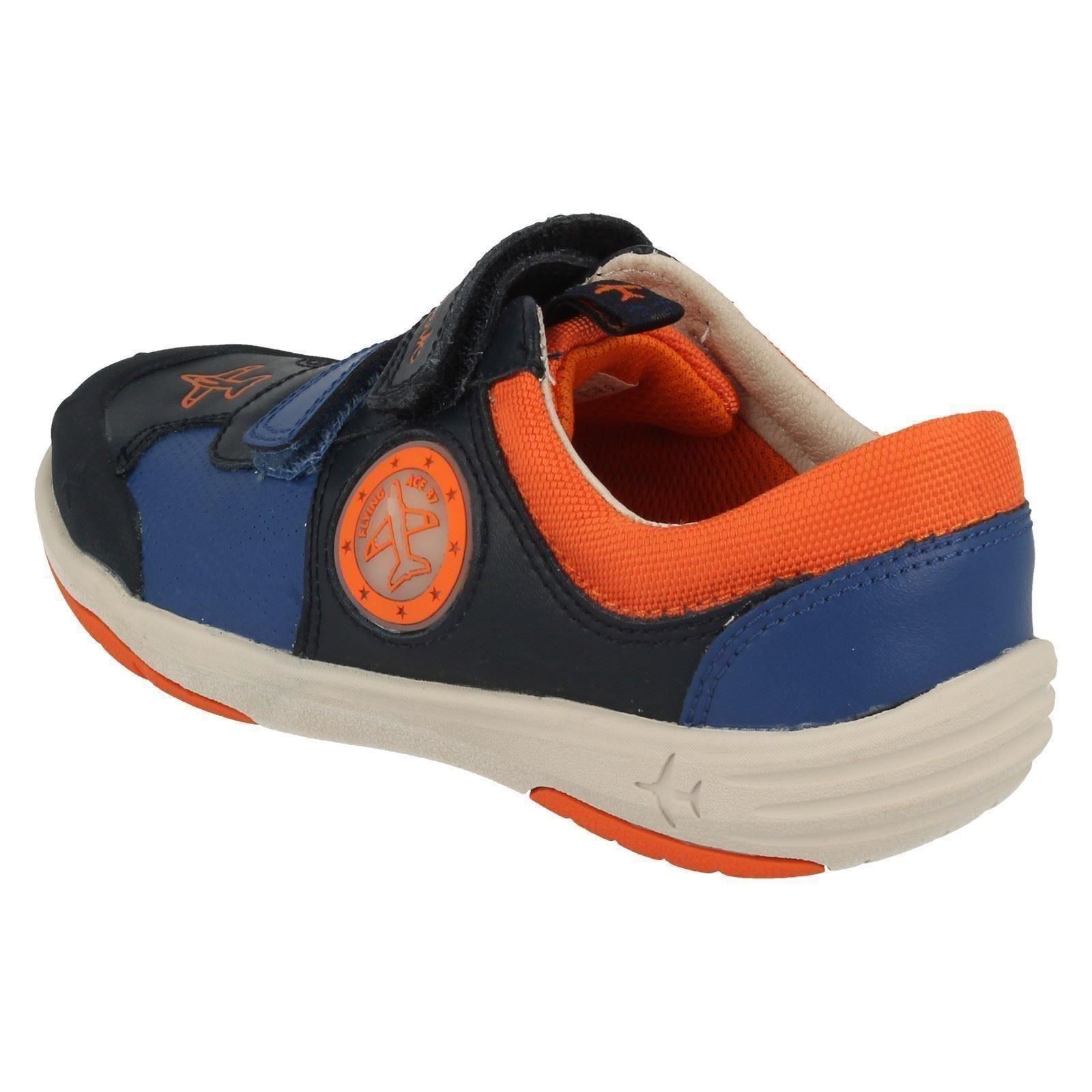 textil Hook cuero Light Navy Casual Jetsky Calzado Chicos Combi azul de Clarks Up Loop Buzz q0a4TSwZ