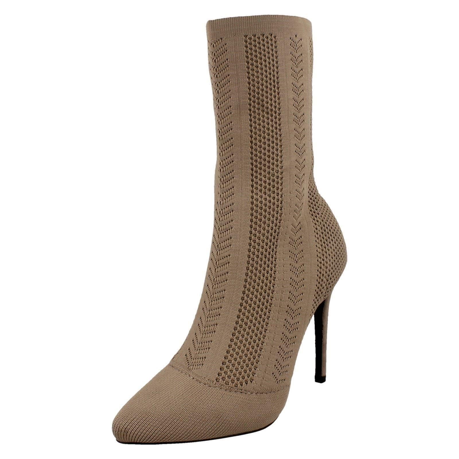 Botas de pantorrilla tejidas de tacón alto Anne Michelle para dama *F5R0876* - Imagen 11 de 19