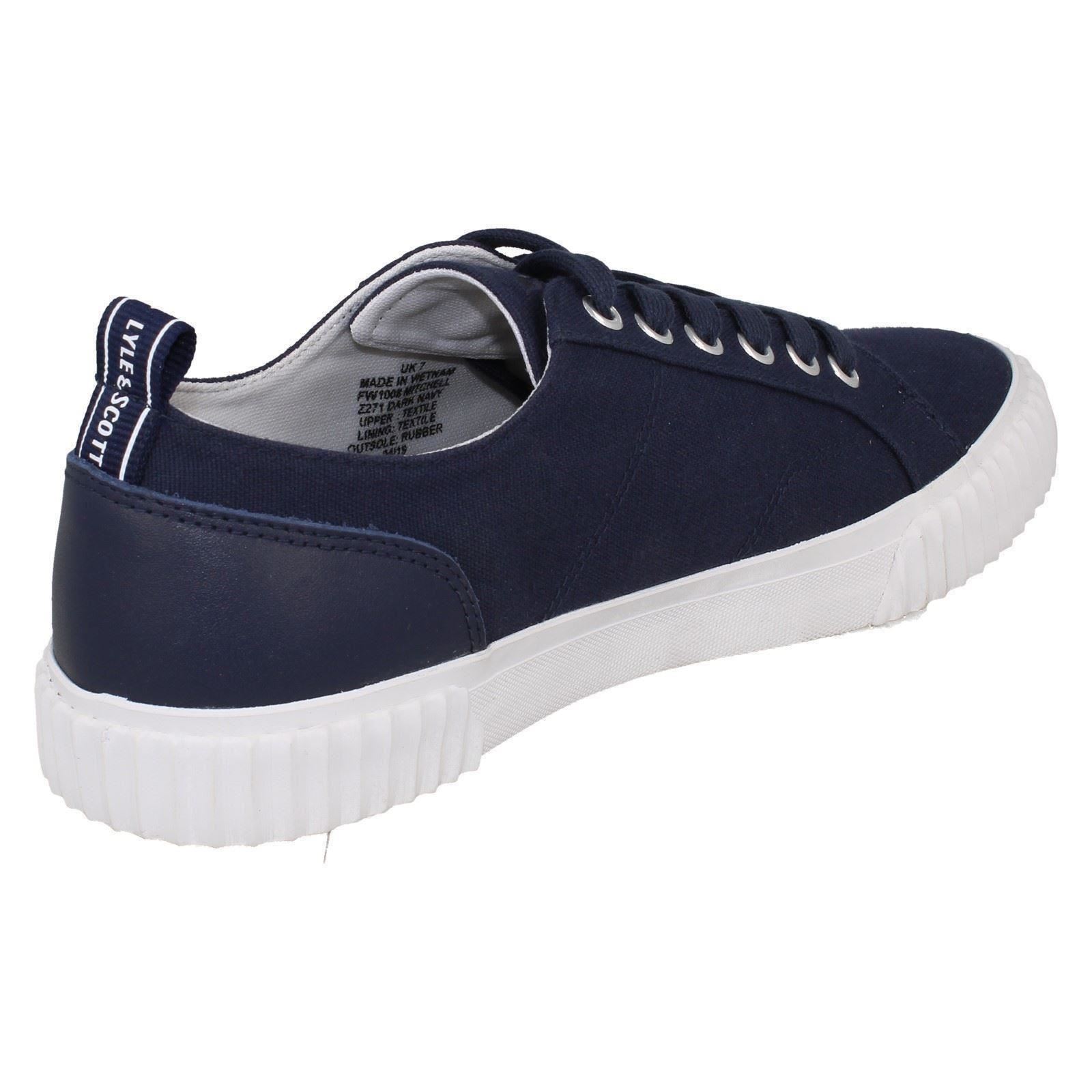 Mens Lyle & Scott Lace Up Casual Canvas Mitchell 'FW1008' - Picture 8 of 28