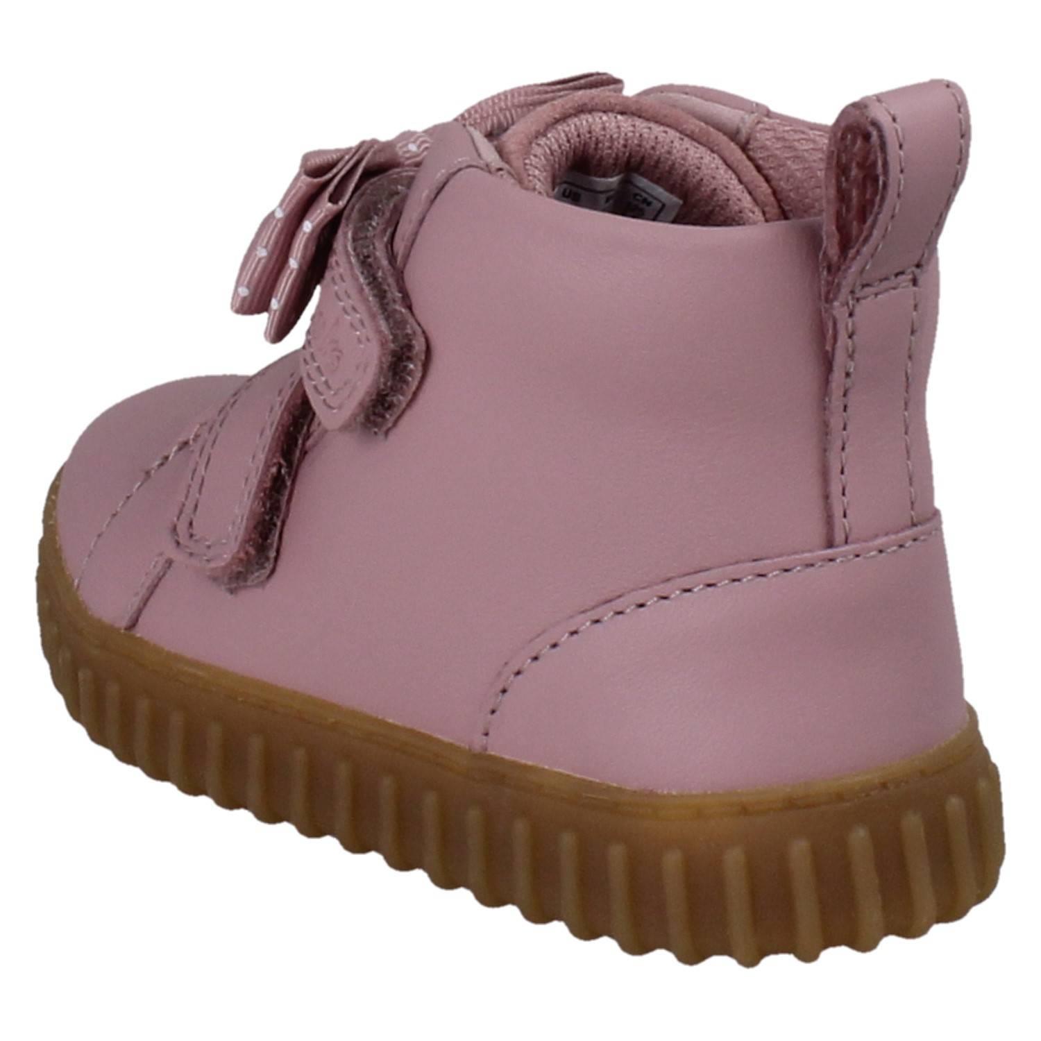 Bottes Montantes En Cuir Suédé Pour Enfants Unisexes Clarks *Cove Sky* - Picture 4 of 19