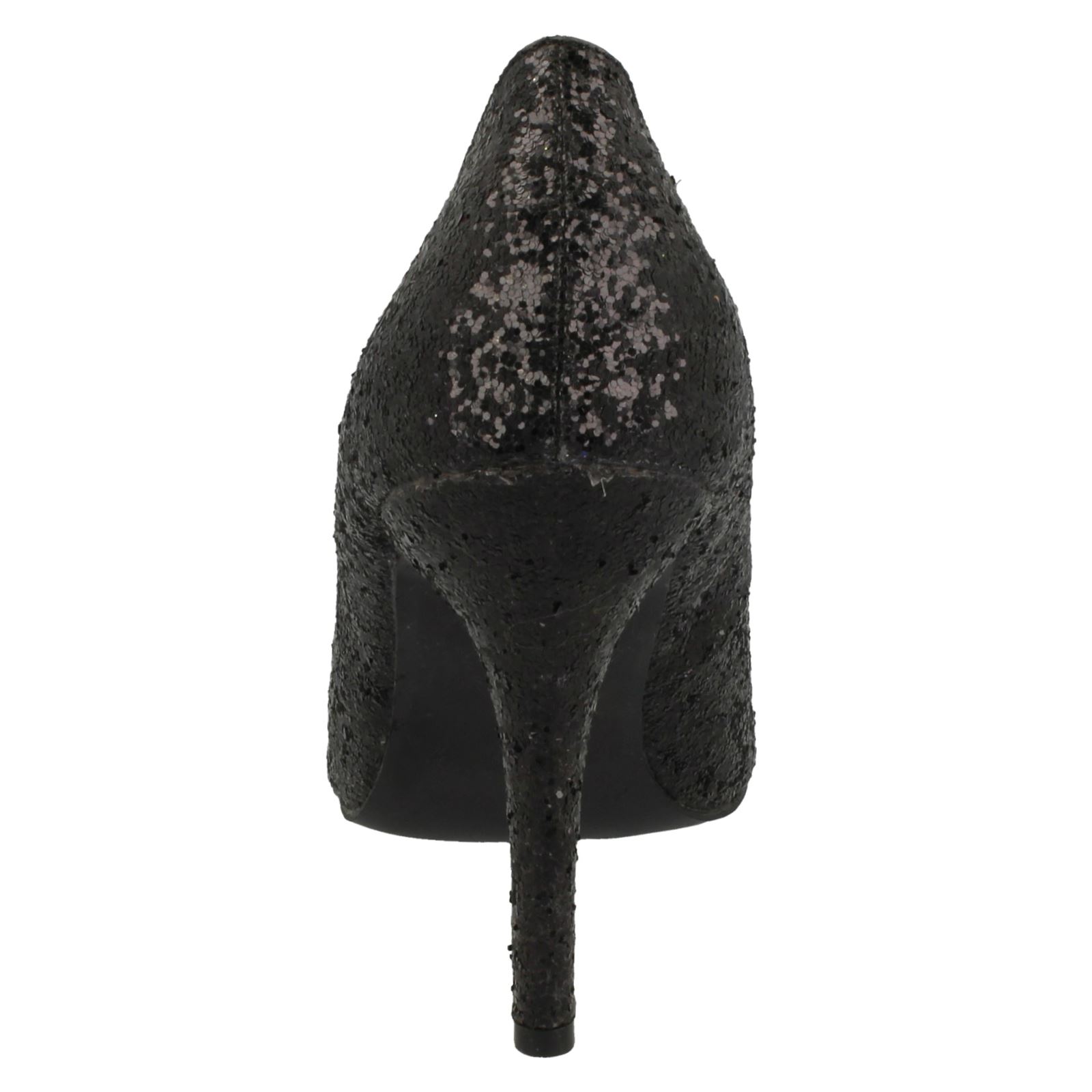 Ladies Anne Michelle Glitter Design Court Shoe - Picture 5 of 28