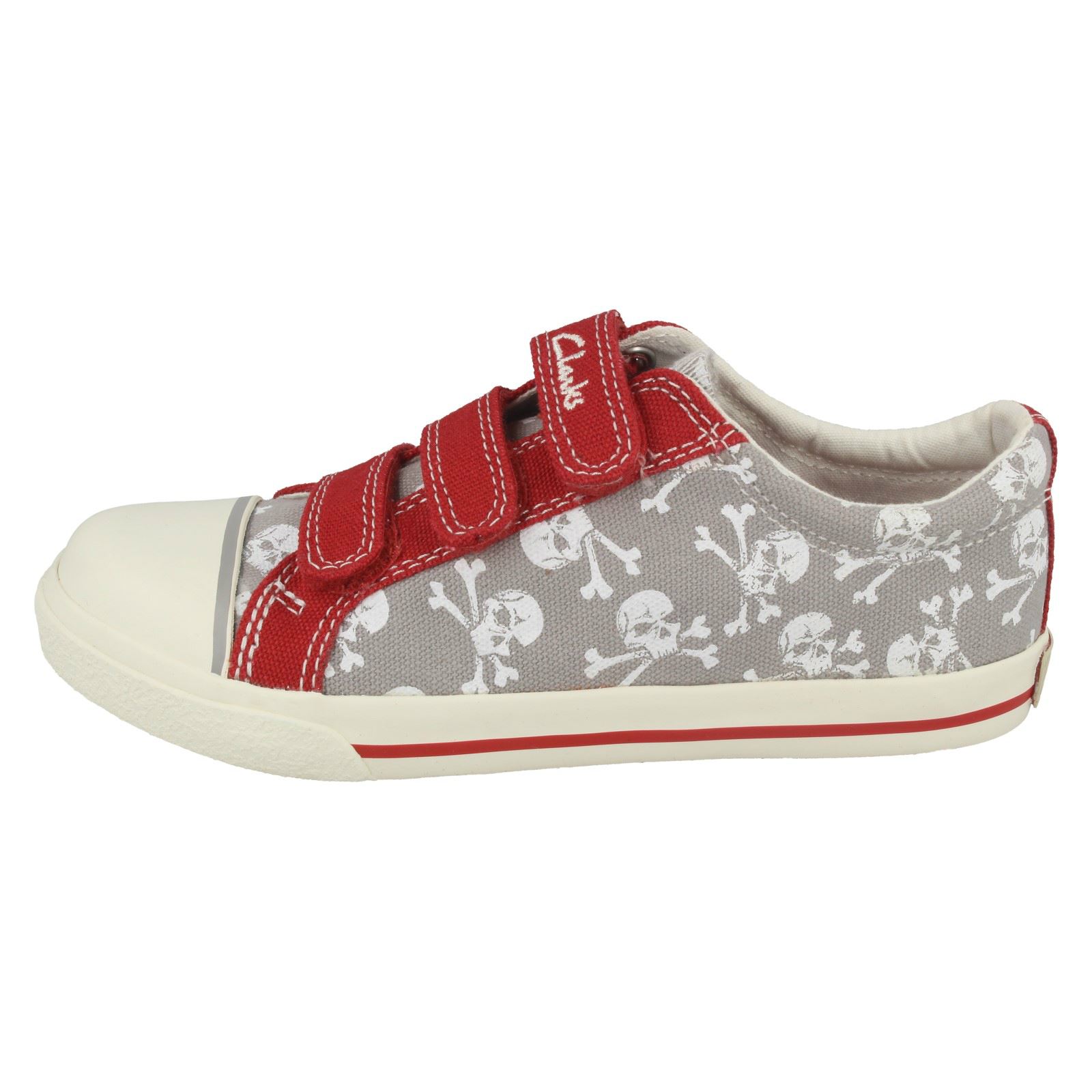 Boys Clarks Canvas Pumps 'Halcy Sky' eBay