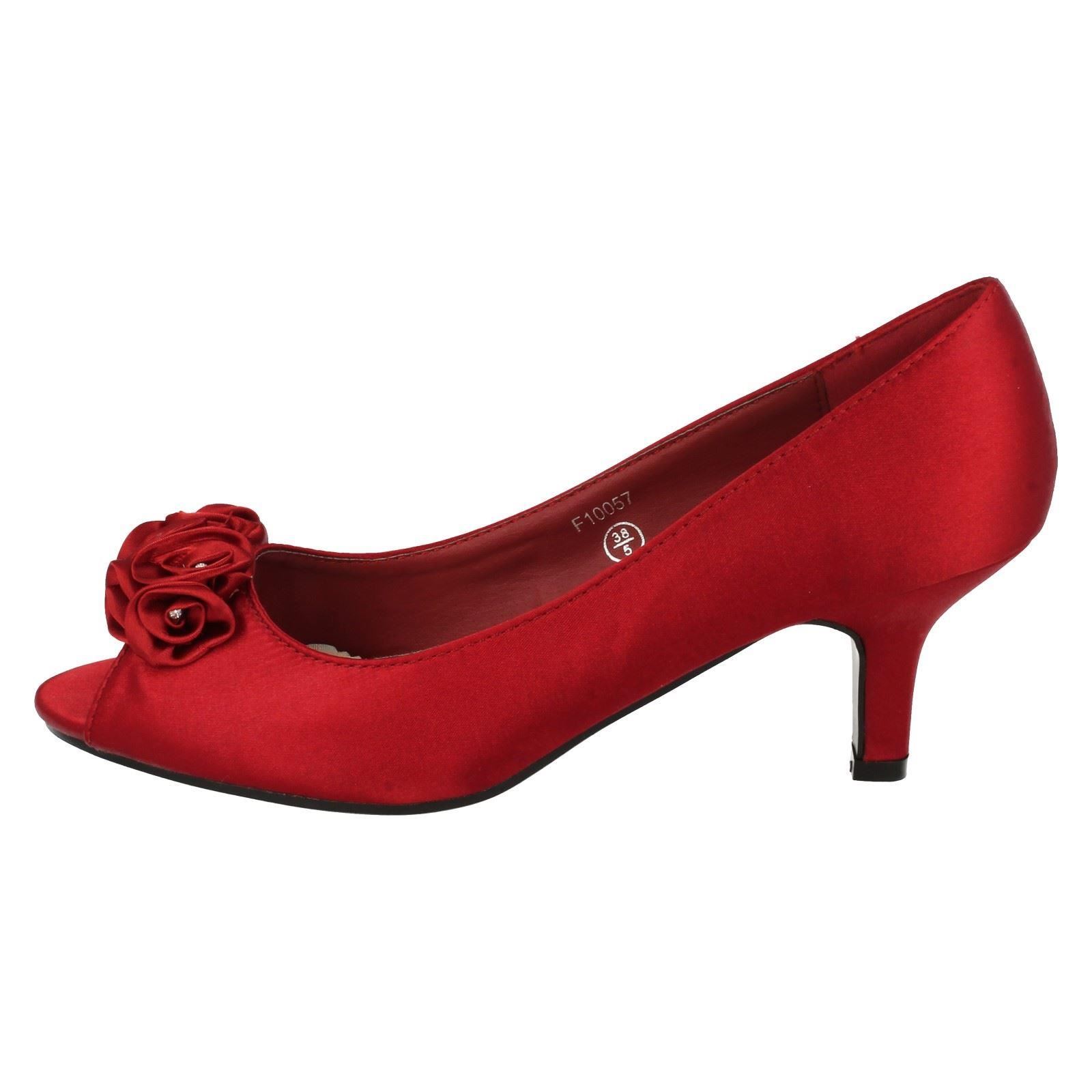 "Zapatos para dama Spot On Peep Toe con ""detalle floral"" - Imagen 12 de 55