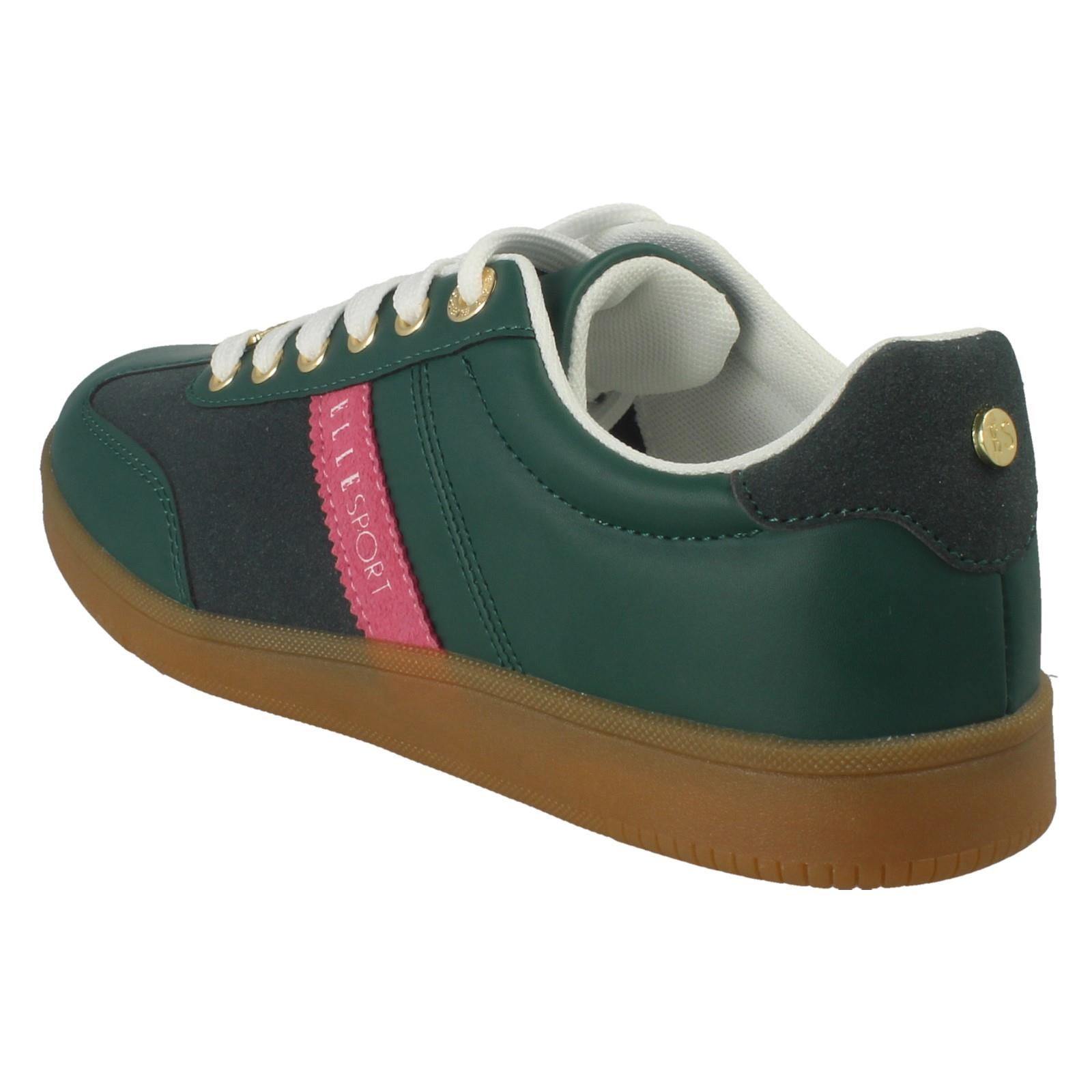 Damen Elle Sport Freizeit Schnürschuhe Sportlich Fitnessstudio Turnschuhe Schuhe F7R335 - Bild 4 von 10
