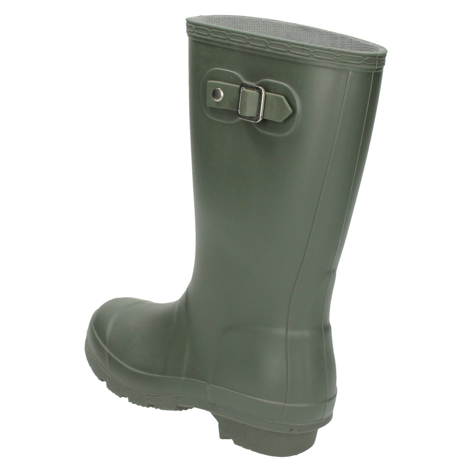 Childrens Spot On Buckle Detail Wellington Boots