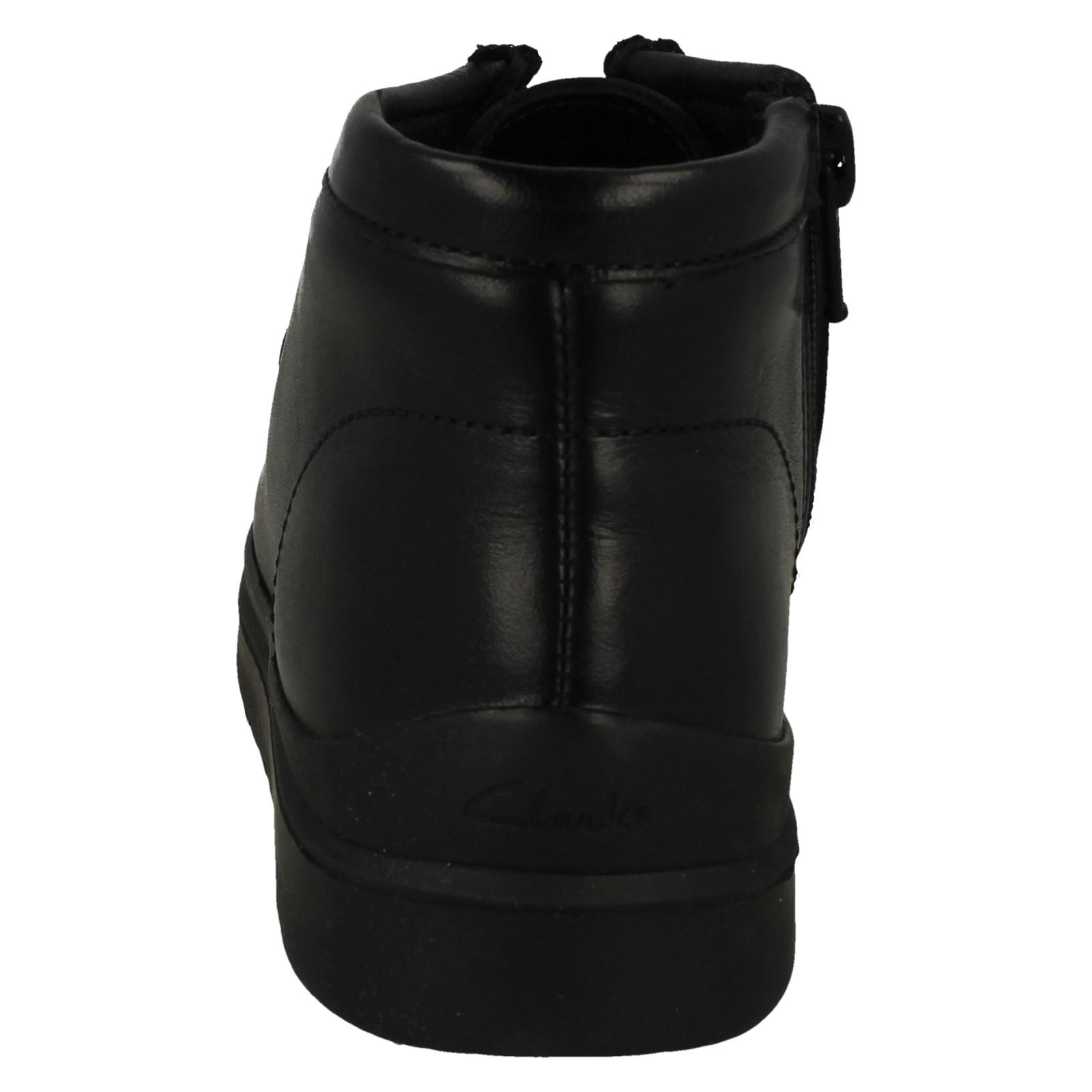 Boys Clarks Ankle Boots Ideal For School 'Goal Wally K' - Picture 5 of 10