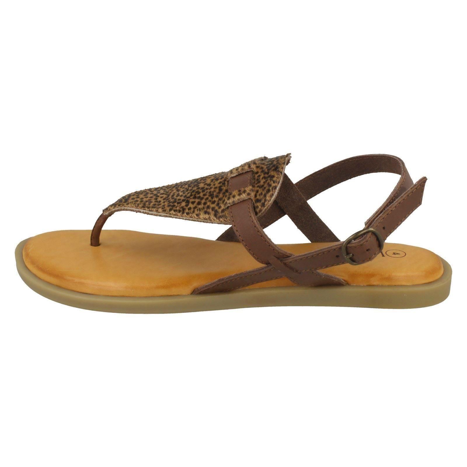 Ladies Leather Collection Animal Print "Sandals" - Picture 12 of 28