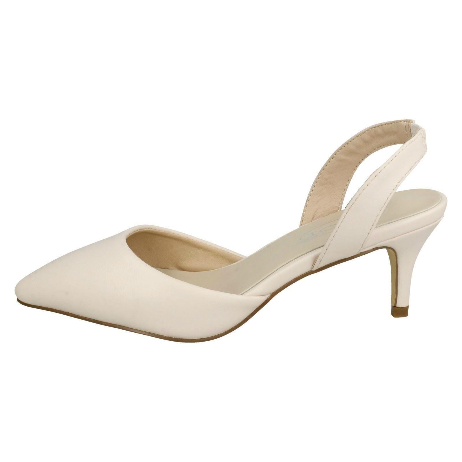 Ladies Spot On Slingback Shoes Heels *F9R0057* - Picture 39 of 73