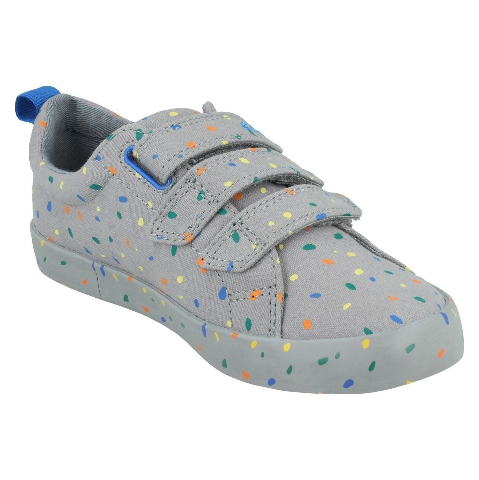 Boys Clarks Casual Shoes 'Foxing Print K' - Picture 8 of 10