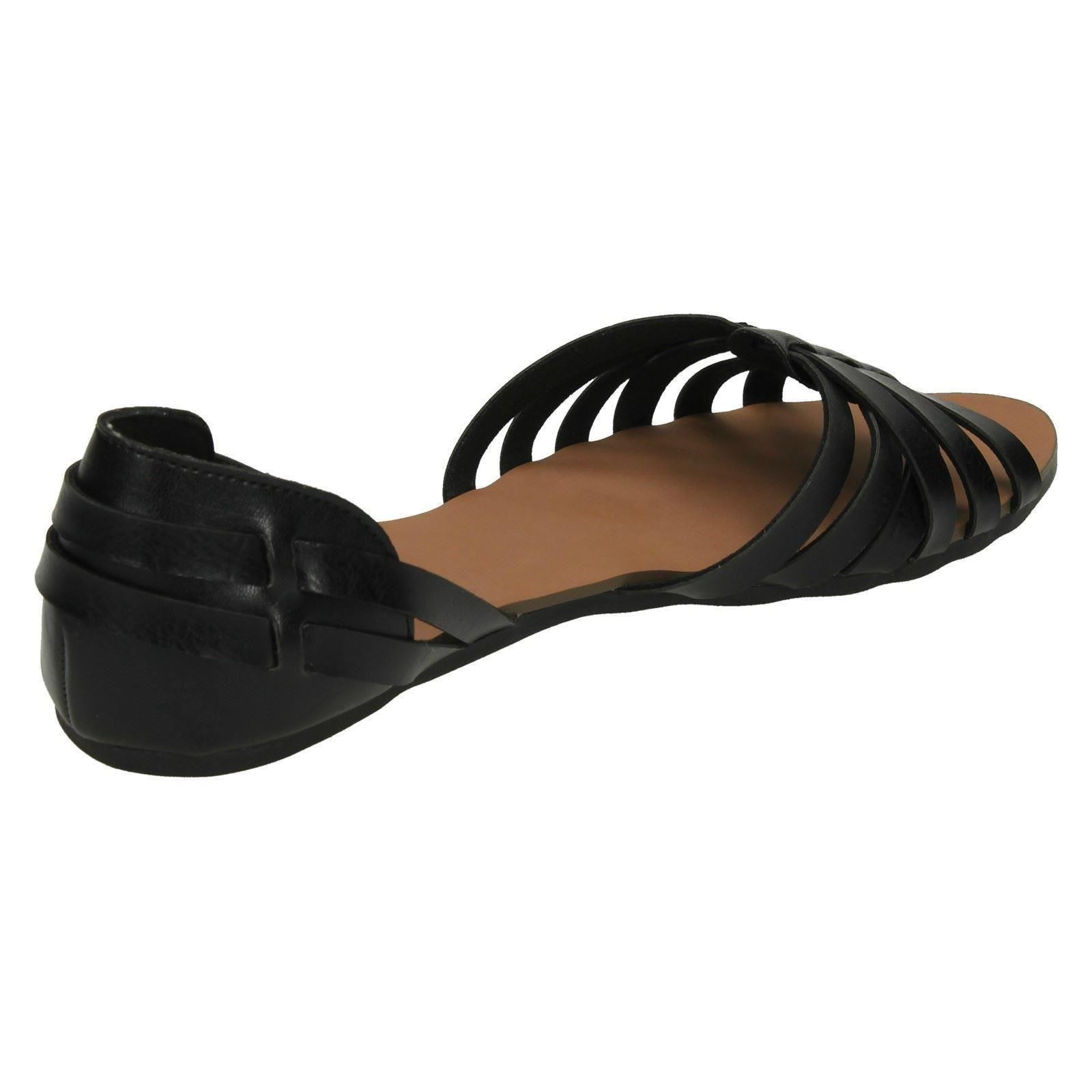Sandalias Planas Tejidas Con Tiras Spot On Para Dama F0R0051 - Imagen 6 de 28