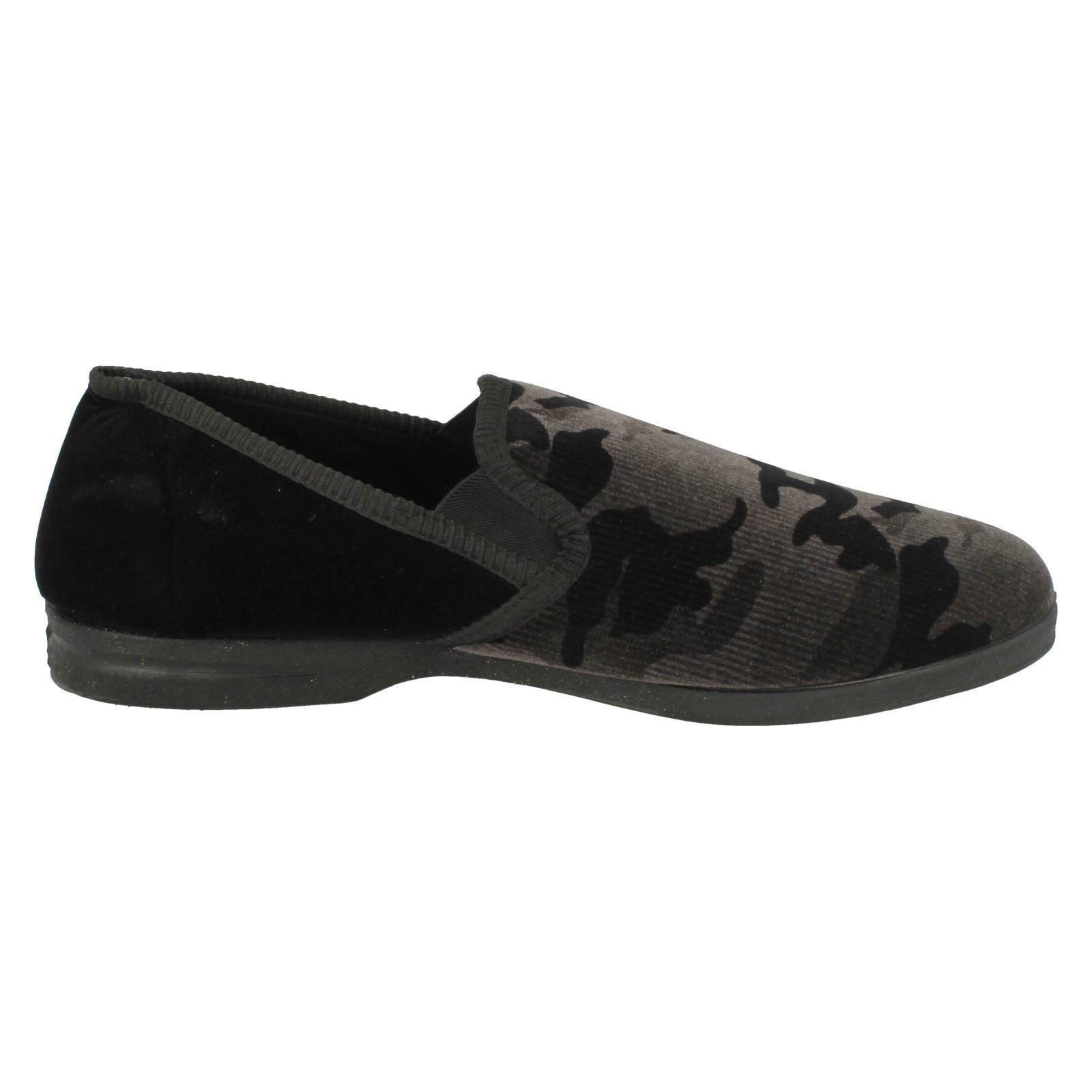 Mens Spot On Camouflage Full 'Slippers' - Picture 8 of 19
