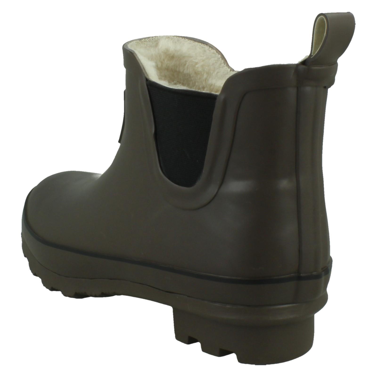 Mujer ELLE SPORT Tobillo Wellington Botines con Cálido Forro de Piel 'X1r277' - Imagen 4 de 11