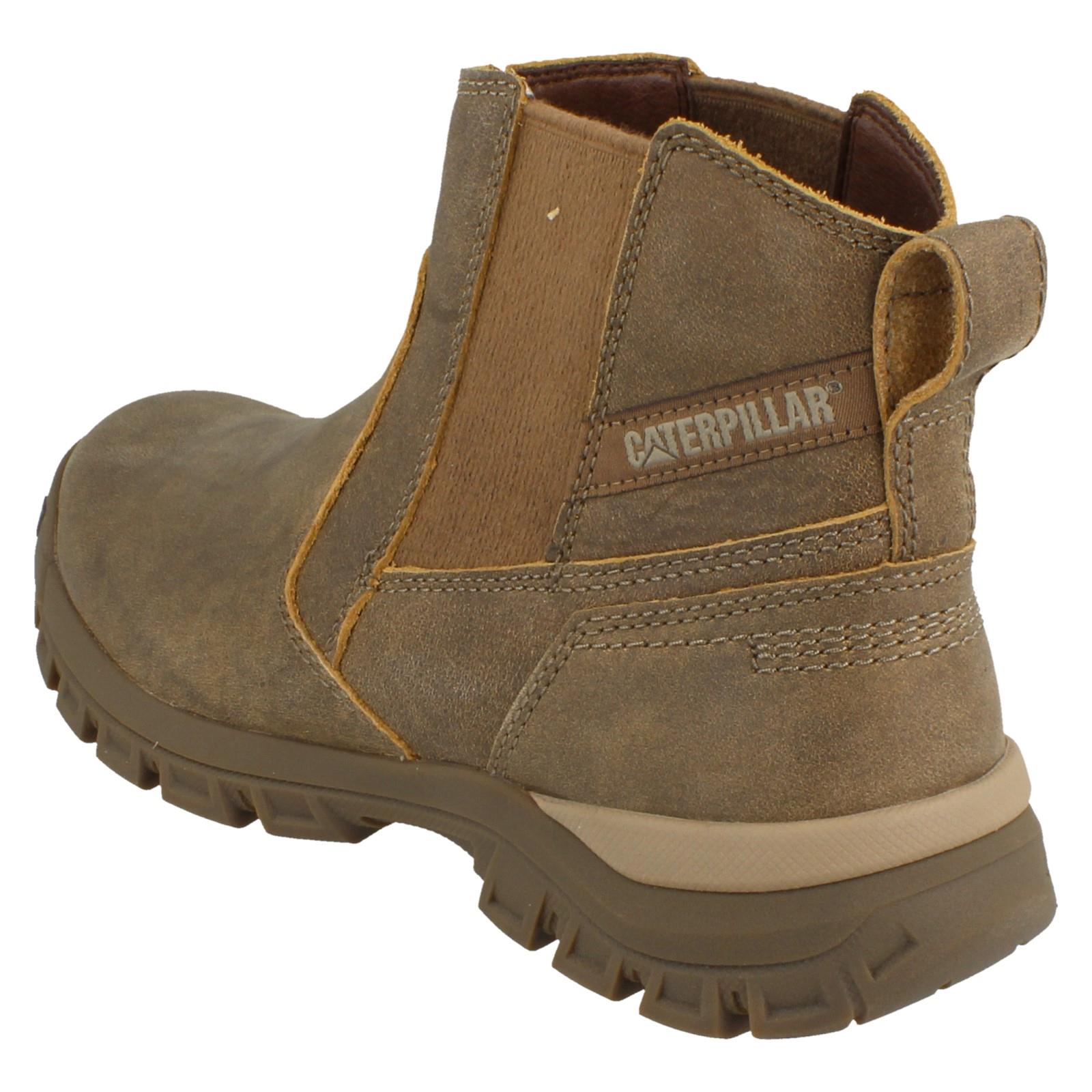 Mens Caterpillar Leather Pull On Dealer Boots Threshold Chelsea Boots - Picture 13 of 19