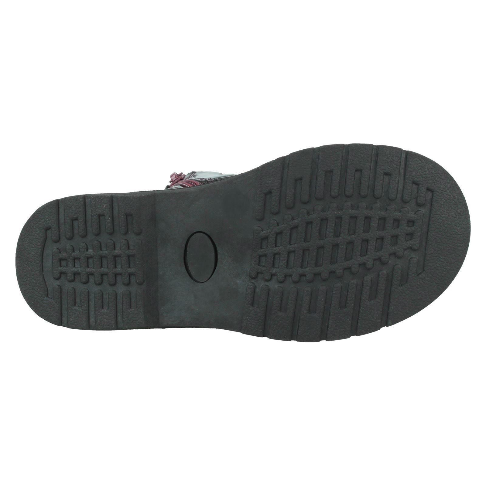 Girls Spot On Casual Lace Up 'Boots' - Picture 9 of 11