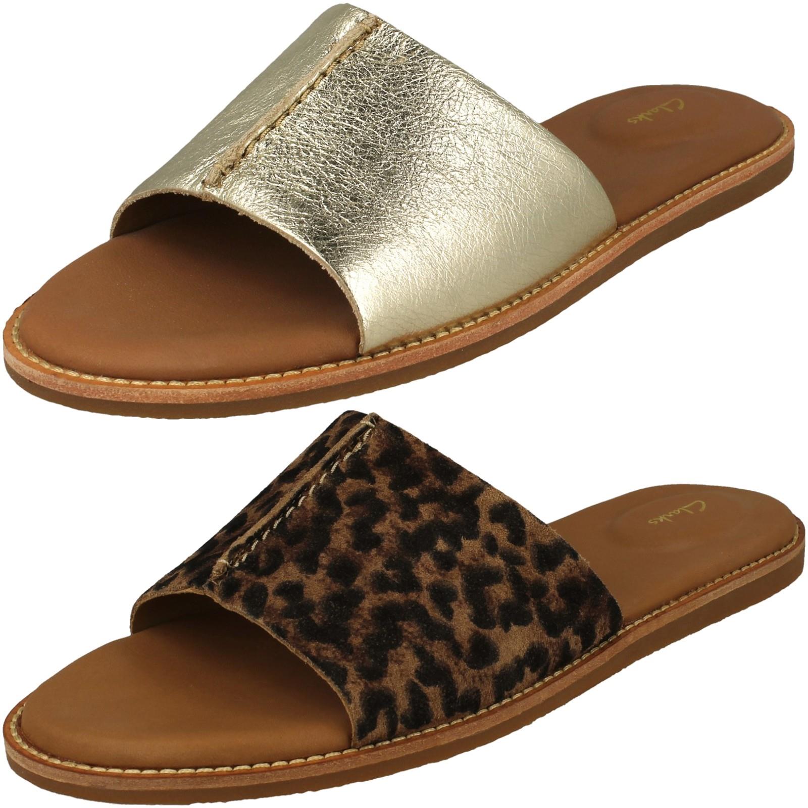 Sandales Clarks Karsea Ankle - Taille 38 (EU) - Cuir Brun - Boucle - Talon Plat