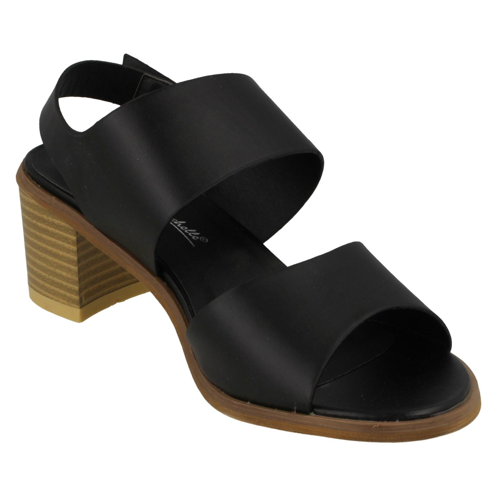 Ladies Anne Michelle Ankle Strap Casual Sandals With A Buckle Fastened Strap - Picture 9 of 28