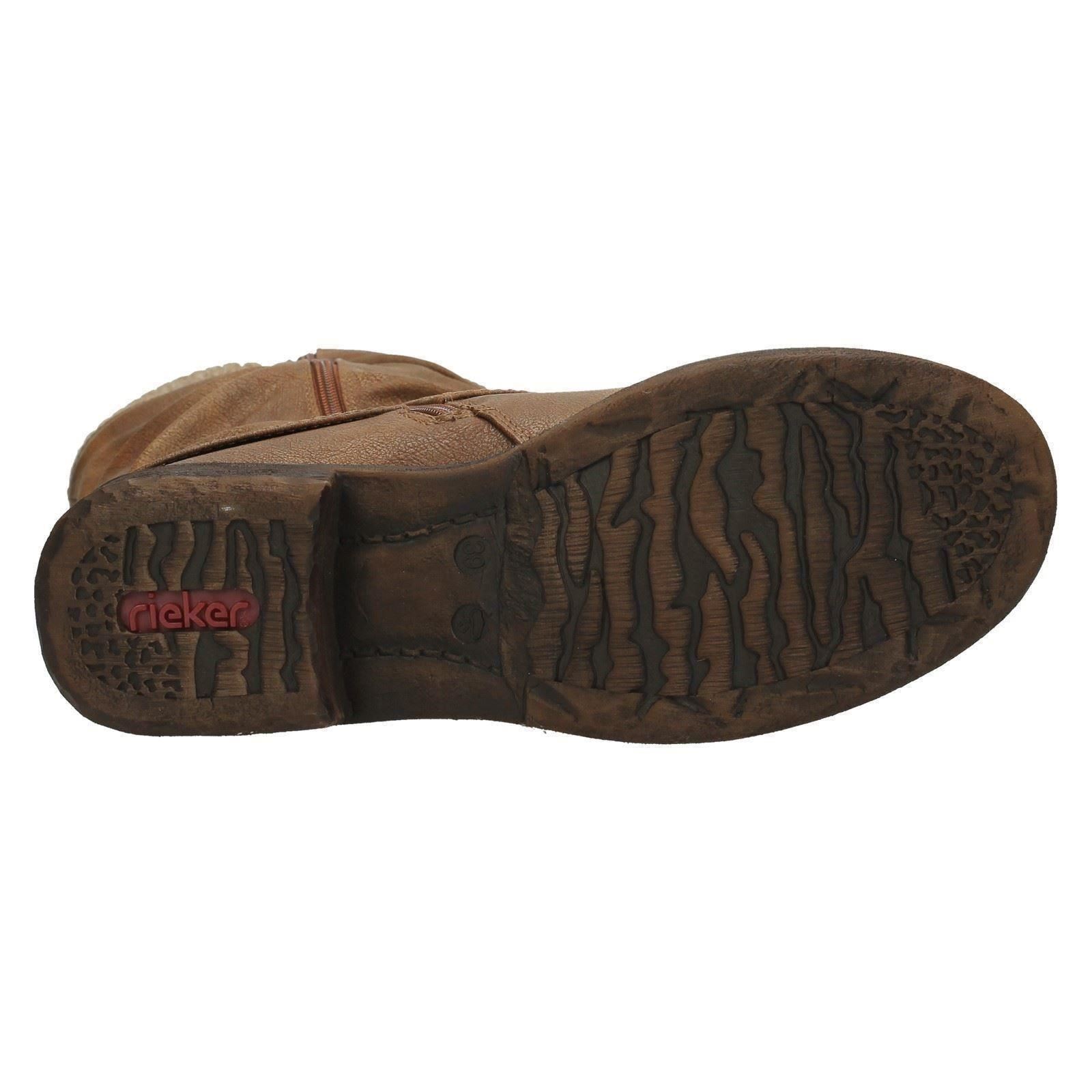 Weather Ladies Brown Rieker Boots Long All 98956 YExZrqnUEw