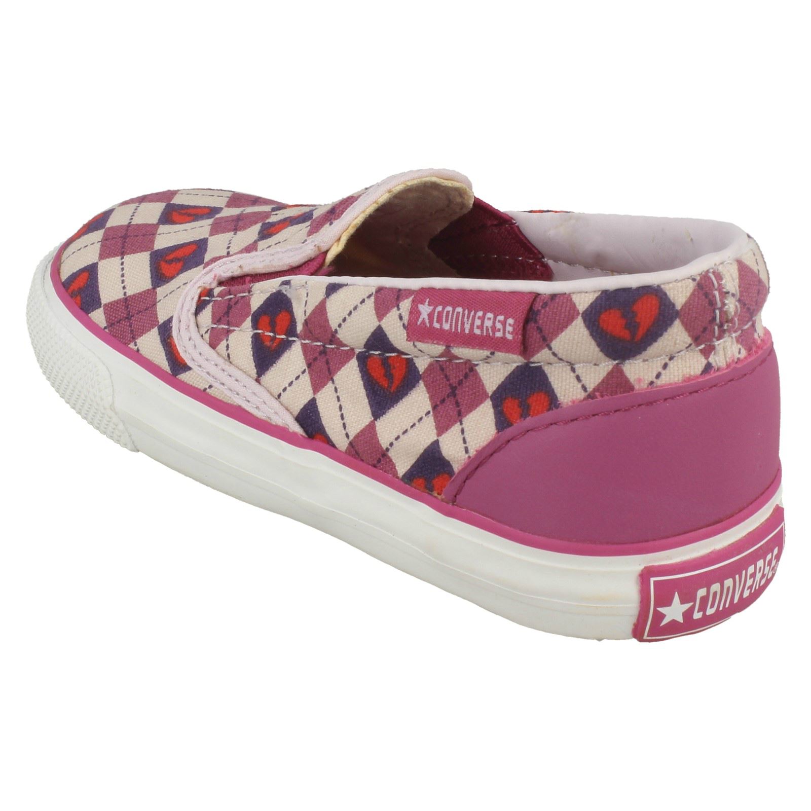 Girls Converse Slip On Shoes 'Inft Skid Grip Ev' - Picture 8 of 10