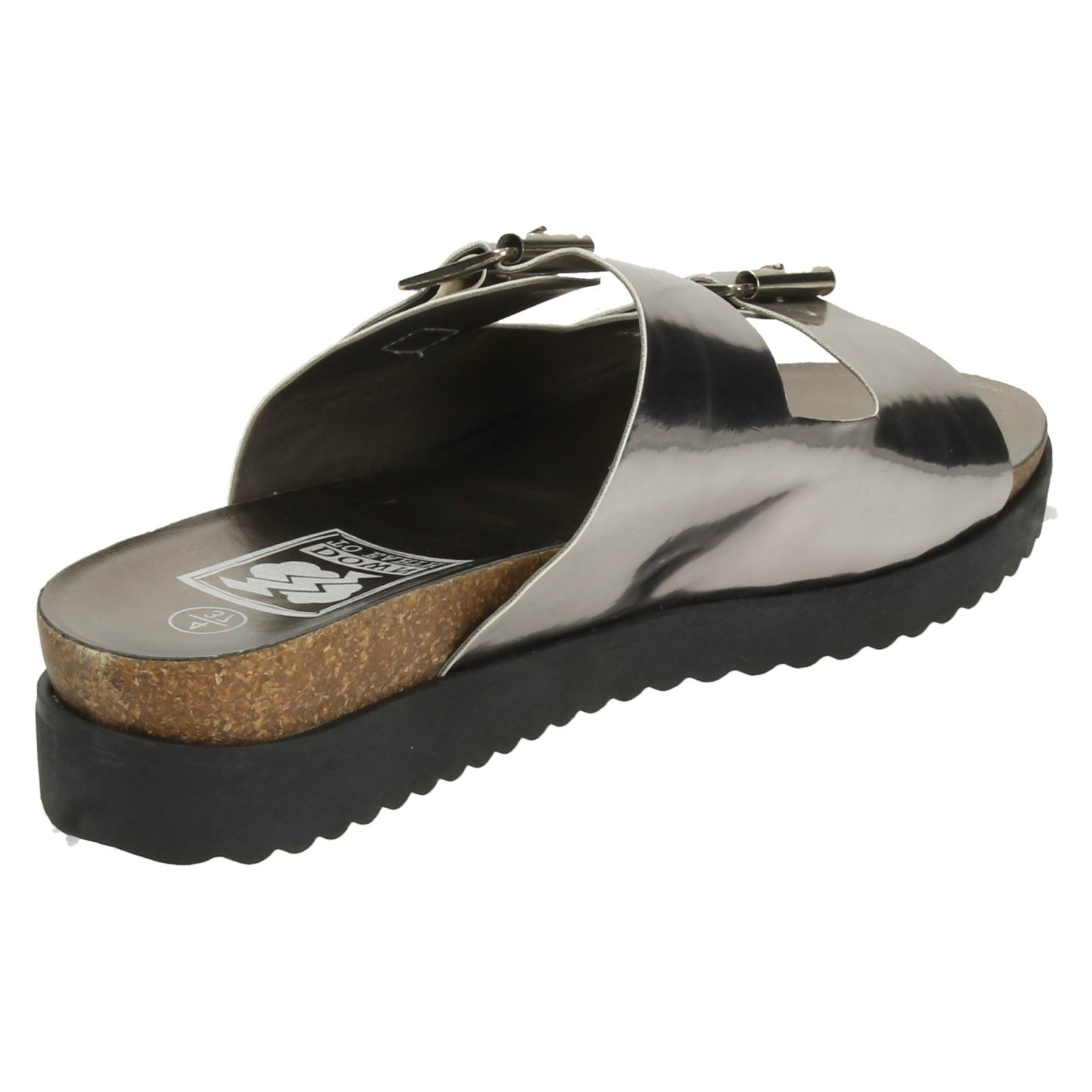 Ladies Down To Earth Flat Casual 'Sandals' - Picture 15 of 19