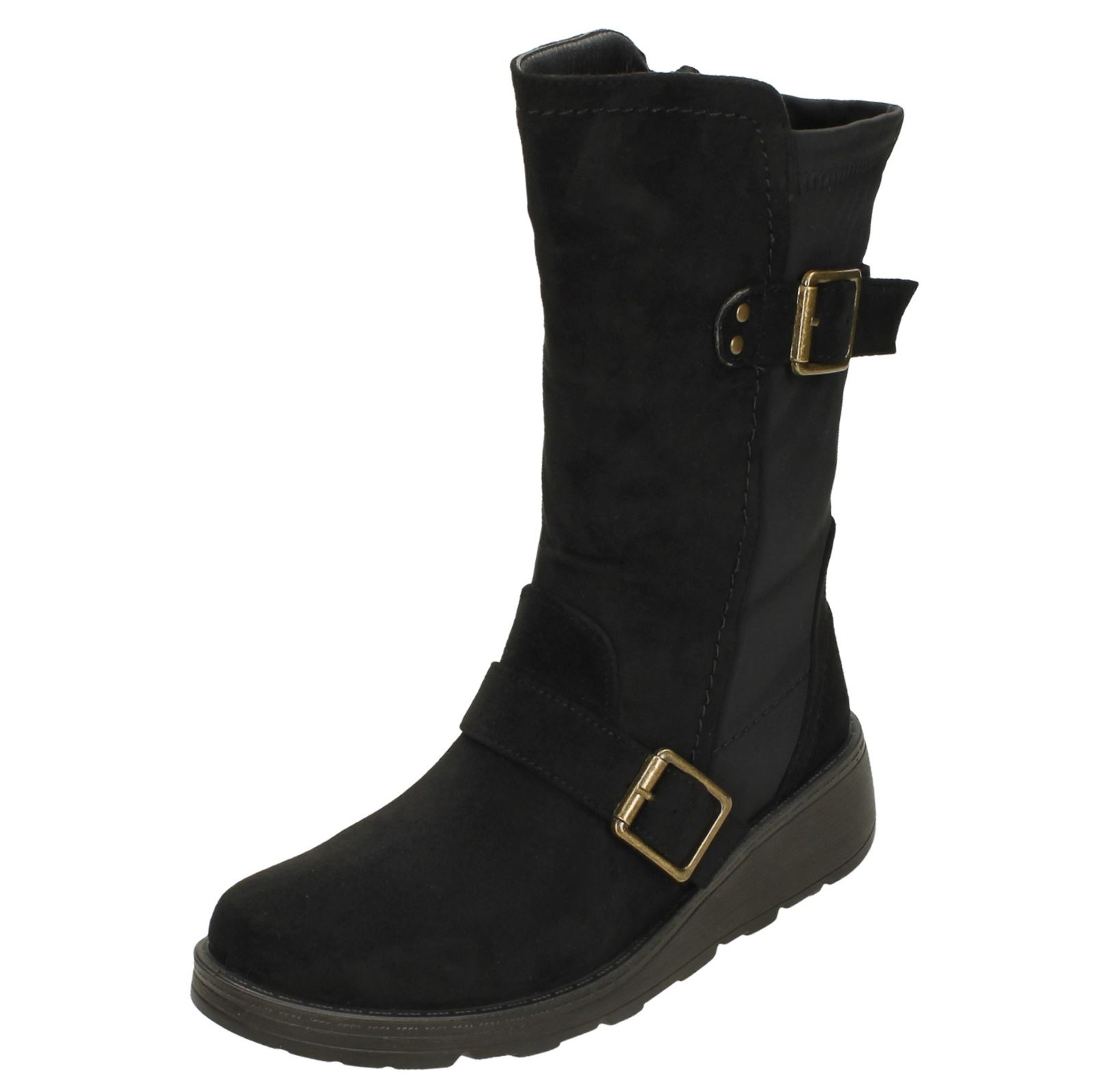 Bottes Mi-Mollet Femmes Spot On F4R452 - Picture 11 of 28