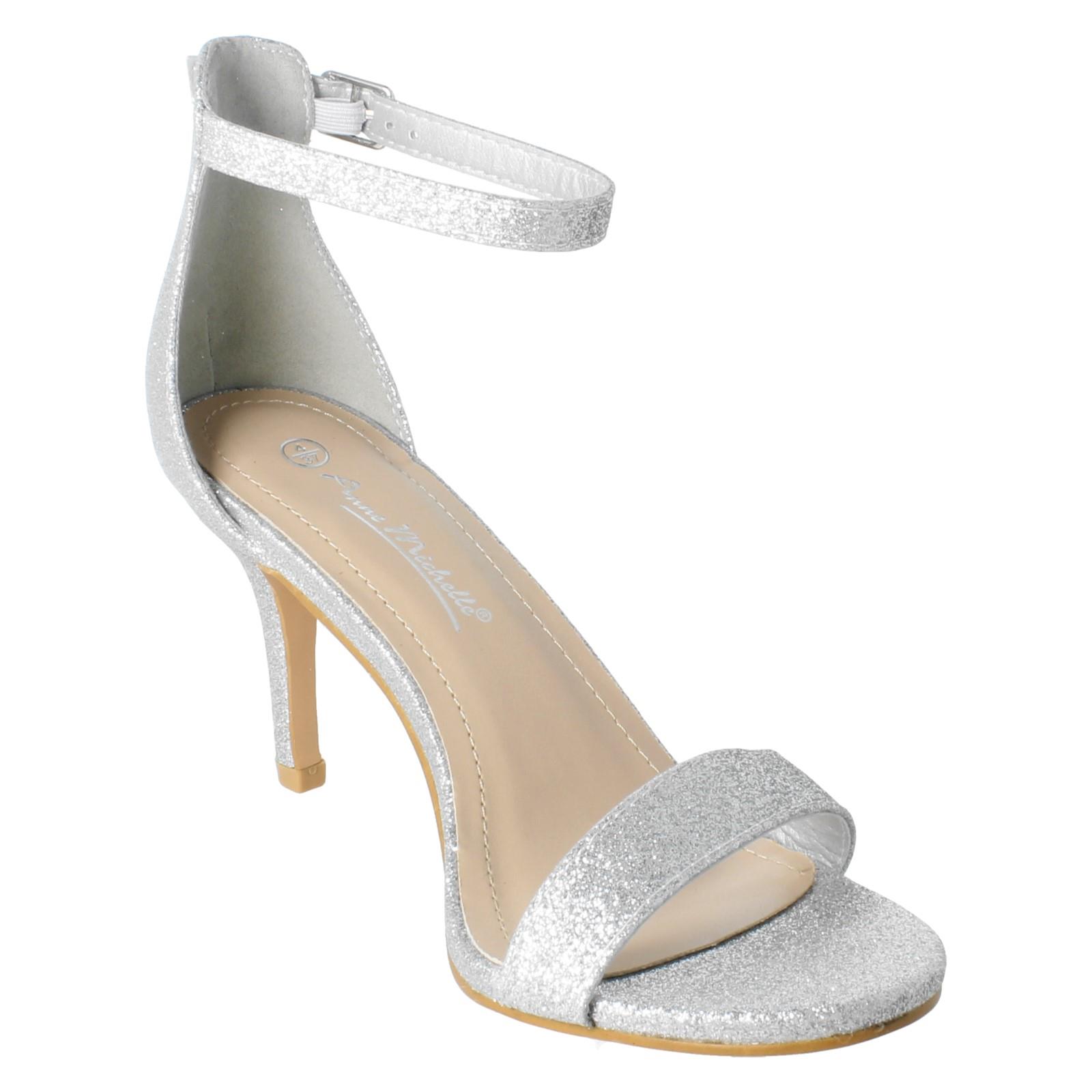 Sandalias de noche Anne Michelle de tacón alto con hebilla y correa en el tobillo para dama - F1R2108 - Imagen 71 de 82