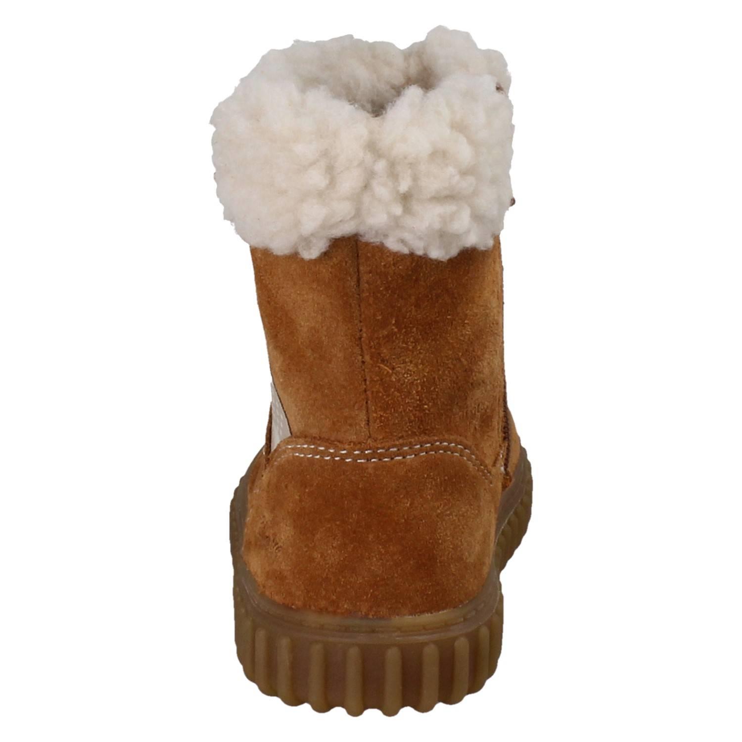 Mädchen Clarks Bär Detail Wadenhoch Fleece Kragen Suede Winterstiefel Cove Warm - Picture 5 of 10