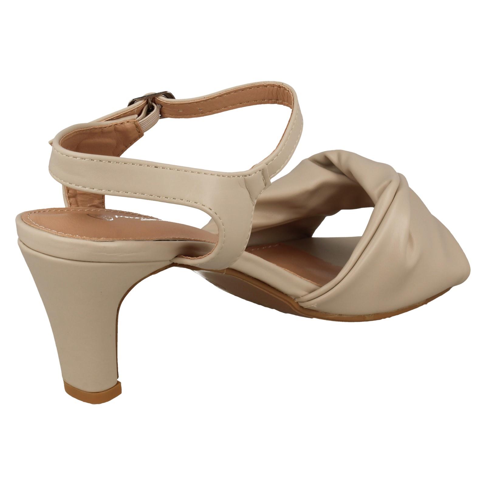 Ladies F1R2111 Anne Michelle Mid Heel Casual Wide Fit Sandals - Picture 24 of 46