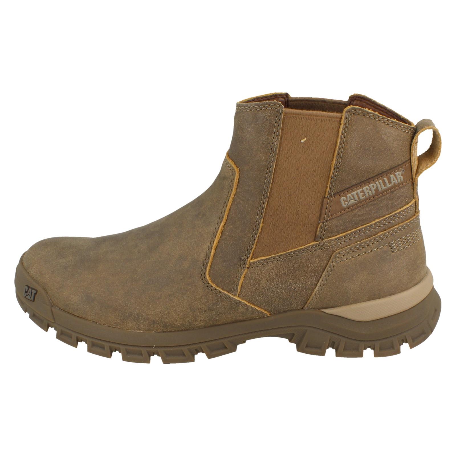 Mens Caterpillar Leather Pull On Dealer Boots Threshold Chelsea Boots - Picture 12 of 19
