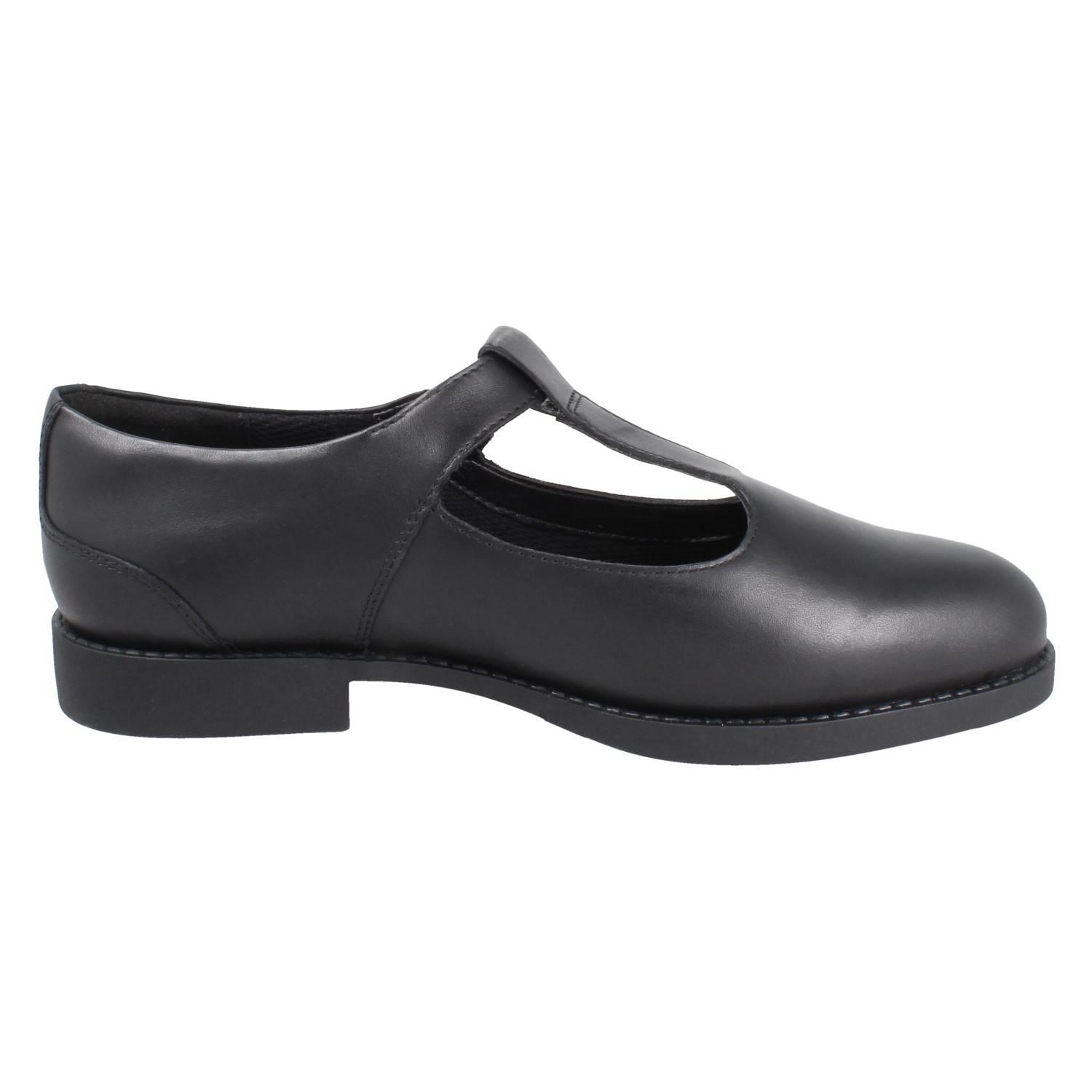 Ragazze Clarks Colletto Imbottito Classico Leather a T Fibbia Scuola Scarpe Tapa - Foto 18 di 20
