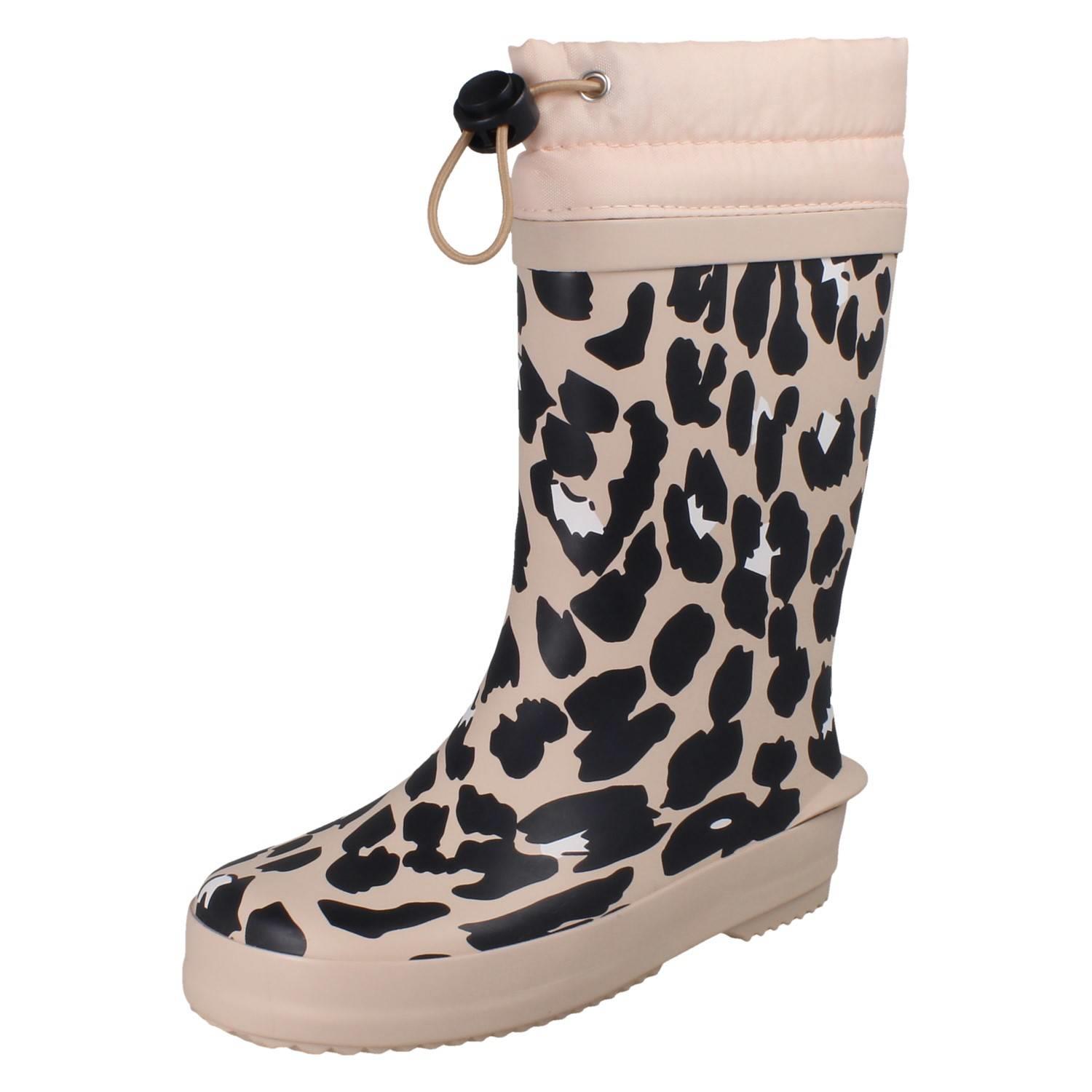 Childrens Clarks Creature Detailed Toggle Top Wellington Boots 'Tarri Race' - Picture 20 of 54